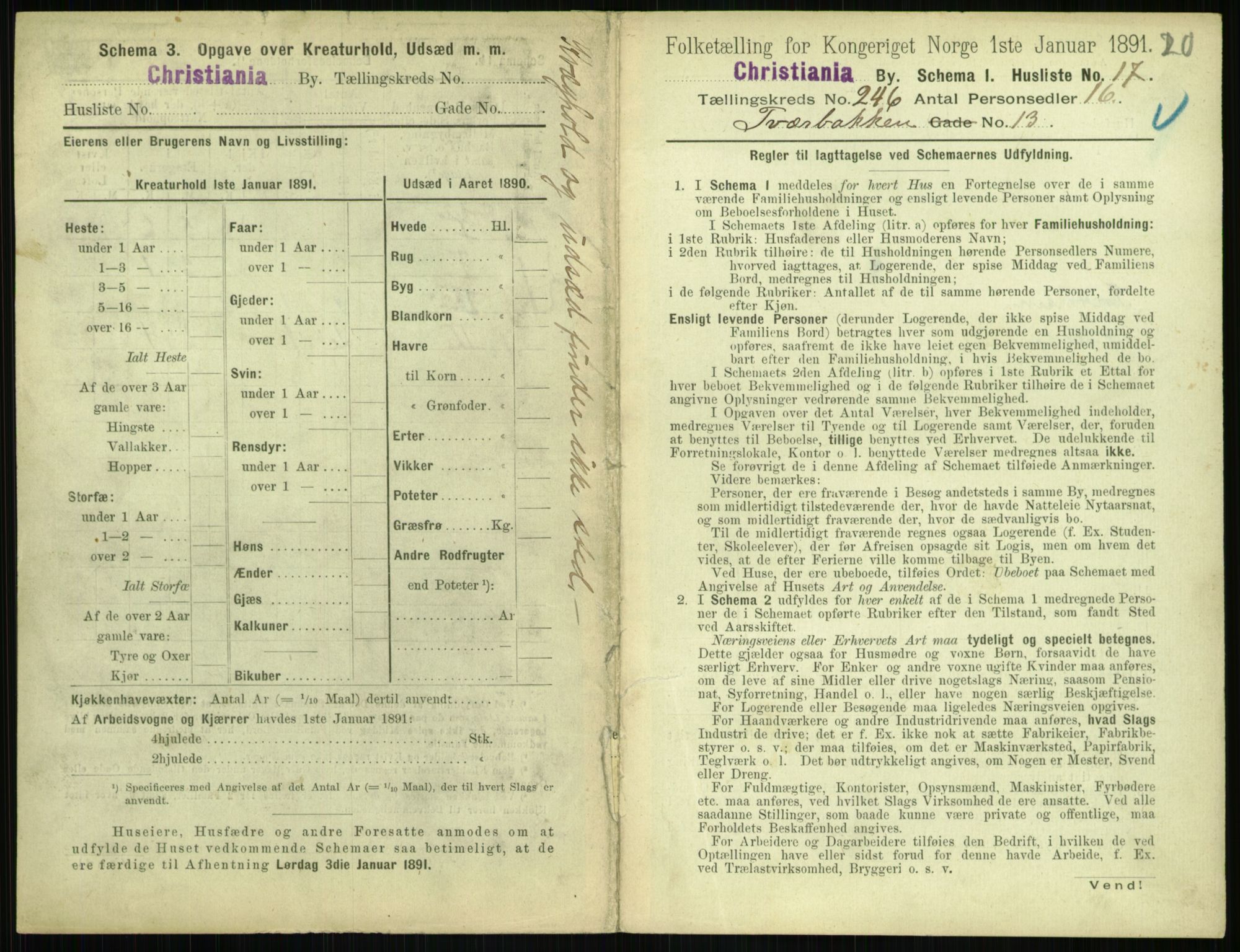 RA, 1891 census for 0301 Kristiania, 1891, p. 149977