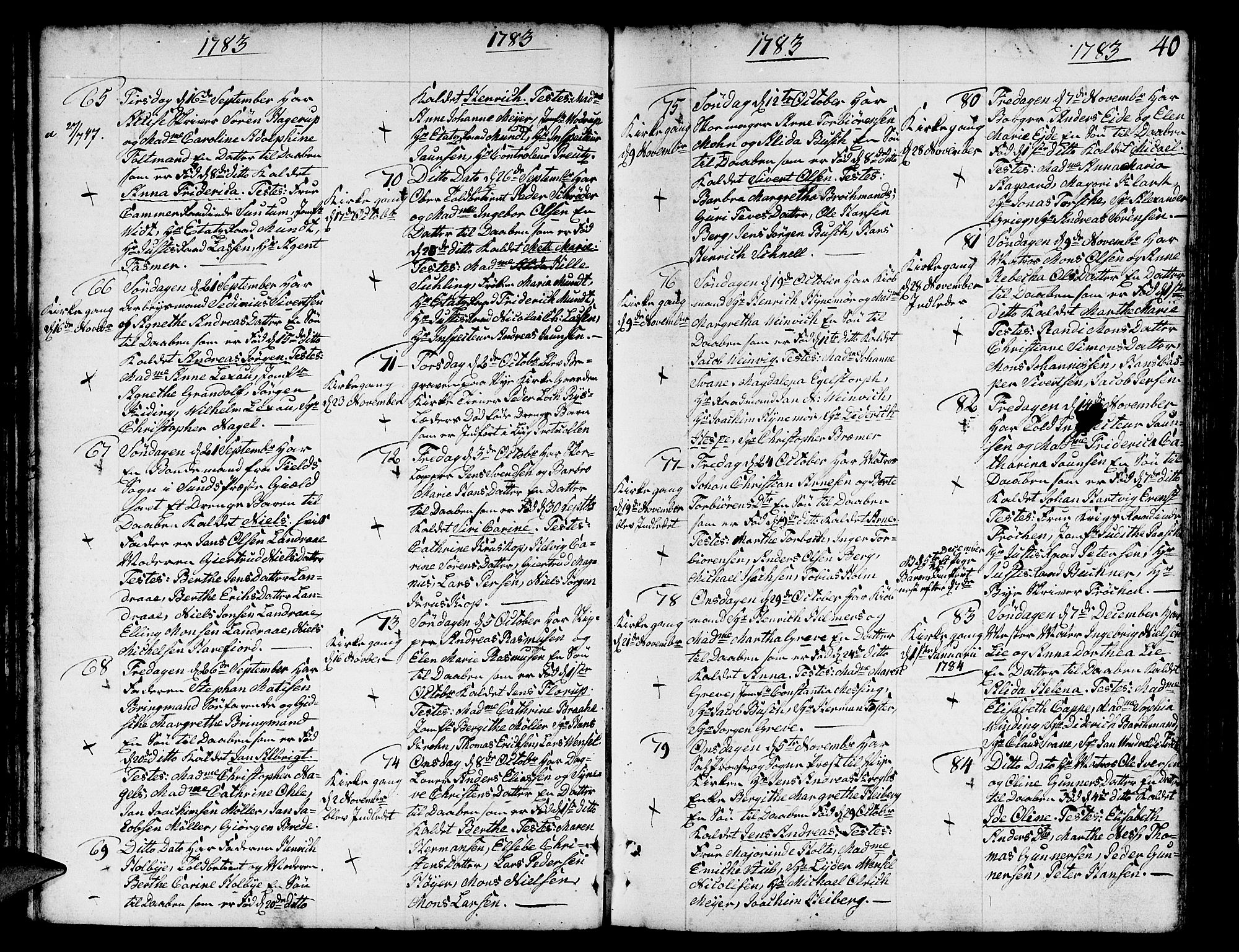Nykirken Sokneprestembete, SAB/A-77101/H/Haa/L0005: Parish register (official) no. A 5, 1775-1808, p. 40