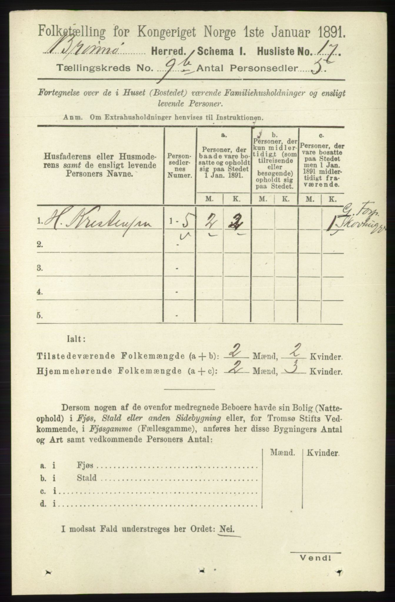 RA, 1891 census for 1814 Brønnøy, 1891, p. 5482