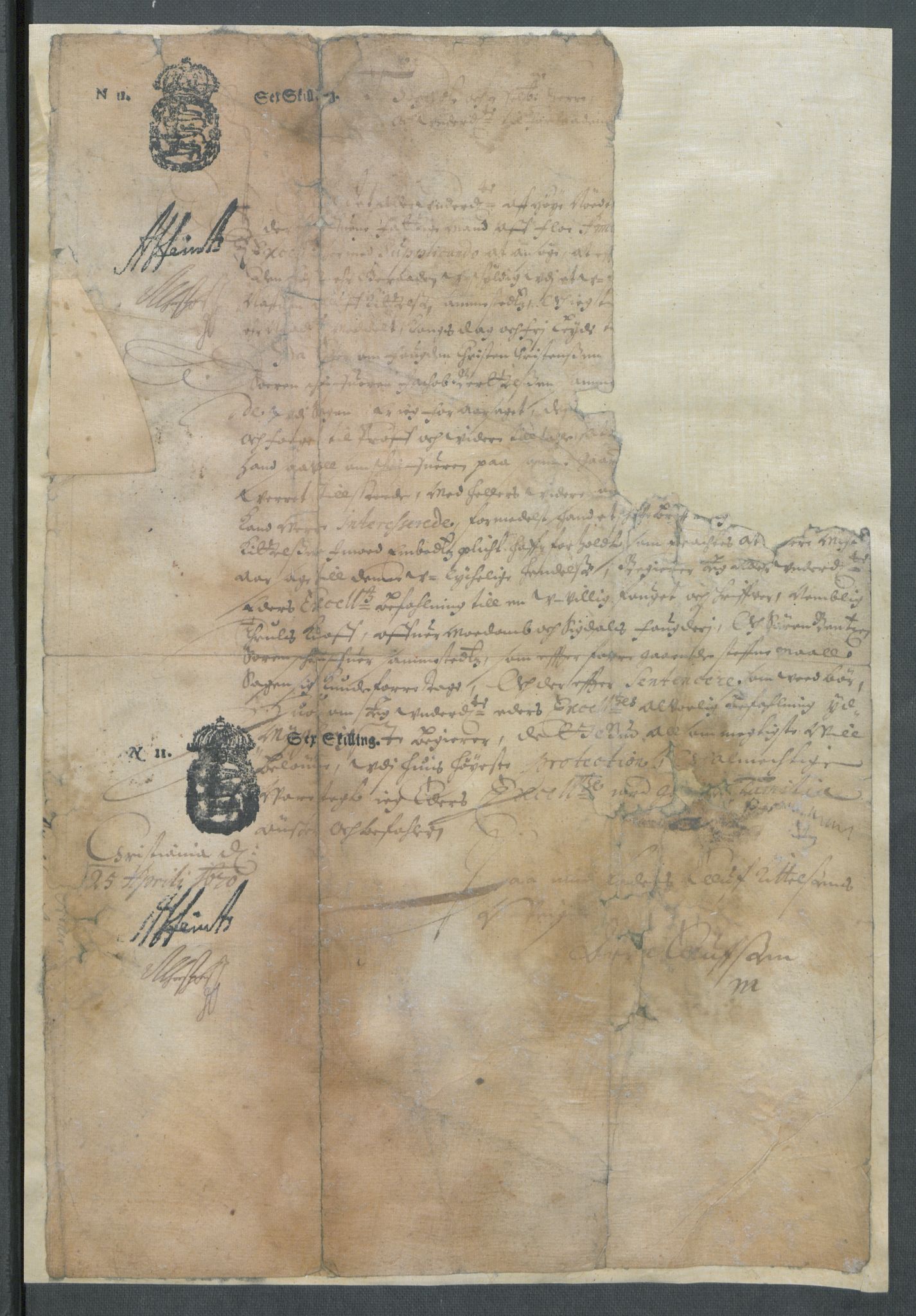 Riksarkivets diplomsamling, AV/RA-EA-5965/F02/L0171: Dokumenter, 1667-1670, p. 235