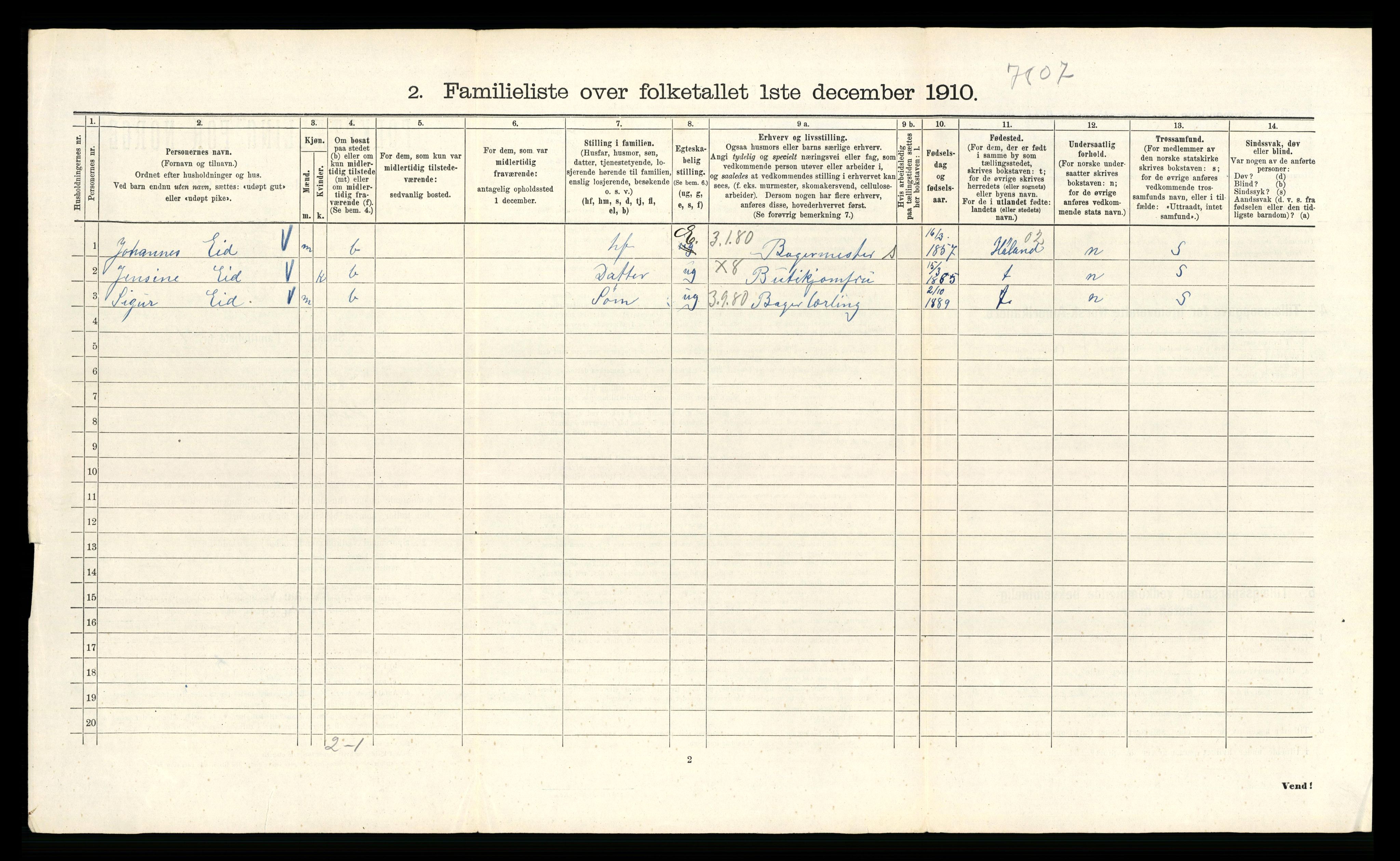 RA, 1910 census for Kristiania, 1910, p. 35574