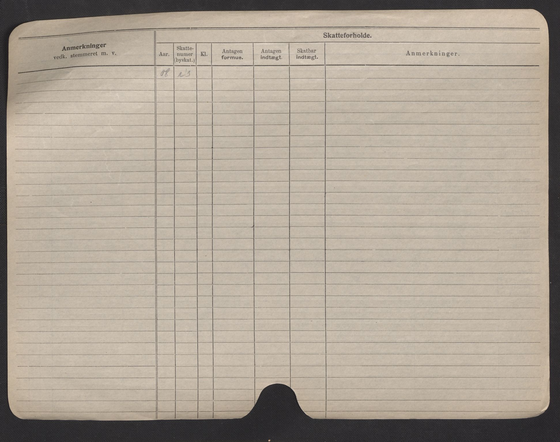 Oslo folkeregister, Registerkort, AV/SAO-A-11715/F/Fa/Fac/L0007: Menn, 1906-1914, p. 11b
