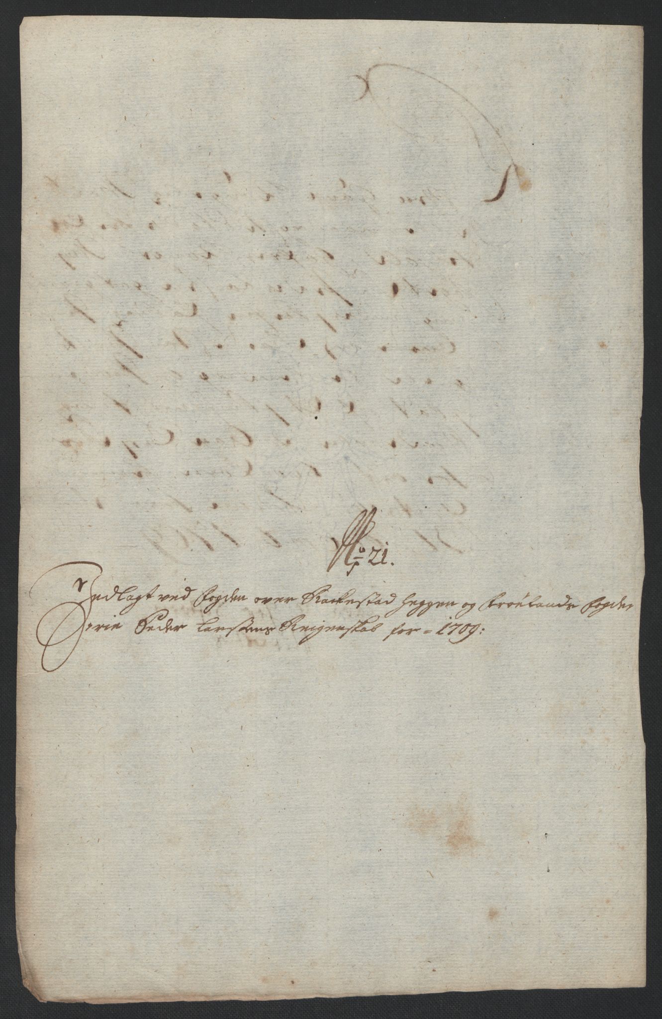 Rentekammeret inntil 1814, Reviderte regnskaper, Fogderegnskap, AV/RA-EA-4092/R07/L0301: Fogderegnskap Rakkestad, Heggen og Frøland, 1709, p. 263