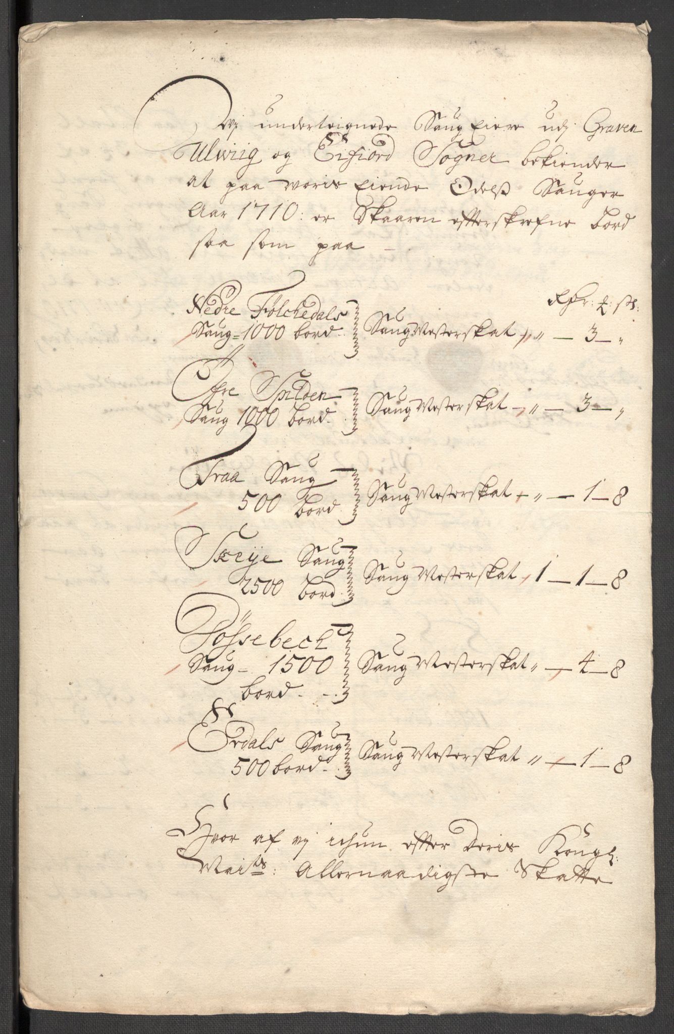 Rentekammeret inntil 1814, Reviderte regnskaper, Fogderegnskap, RA/EA-4092/R48/L2986: Fogderegnskap Sunnhordland og Hardanger, 1709-1710, p. 539