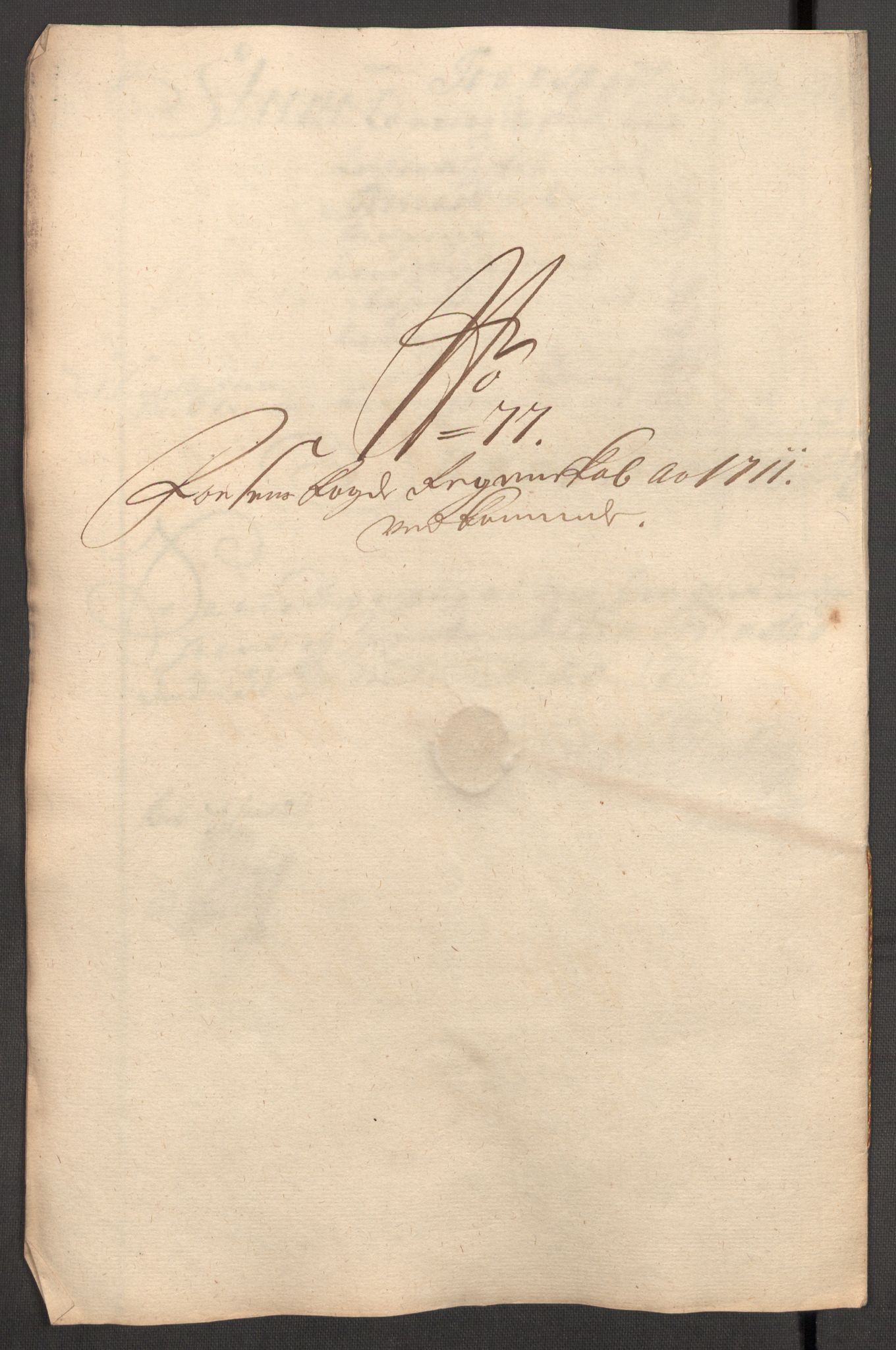Rentekammeret inntil 1814, Reviderte regnskaper, Fogderegnskap, RA/EA-4092/R57/L3860: Fogderegnskap Fosen, 1711, p. 204