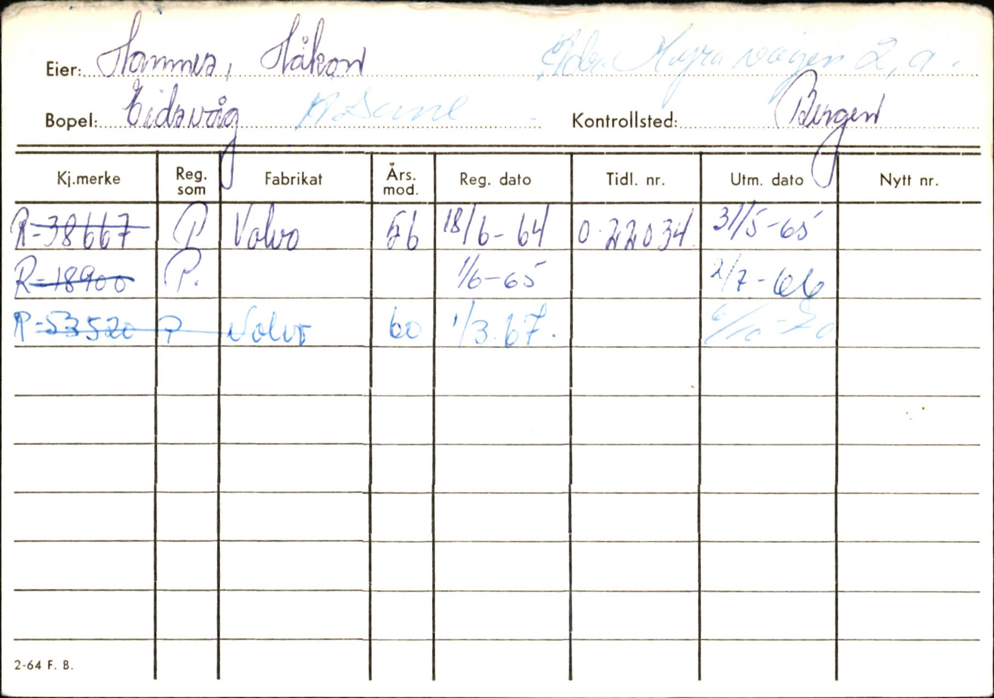 Statens vegvesen, Hordaland vegkontor, AV/SAB-A-5201/2/Ha/L0018: R-eierkort H, 1920-1971, p. 574