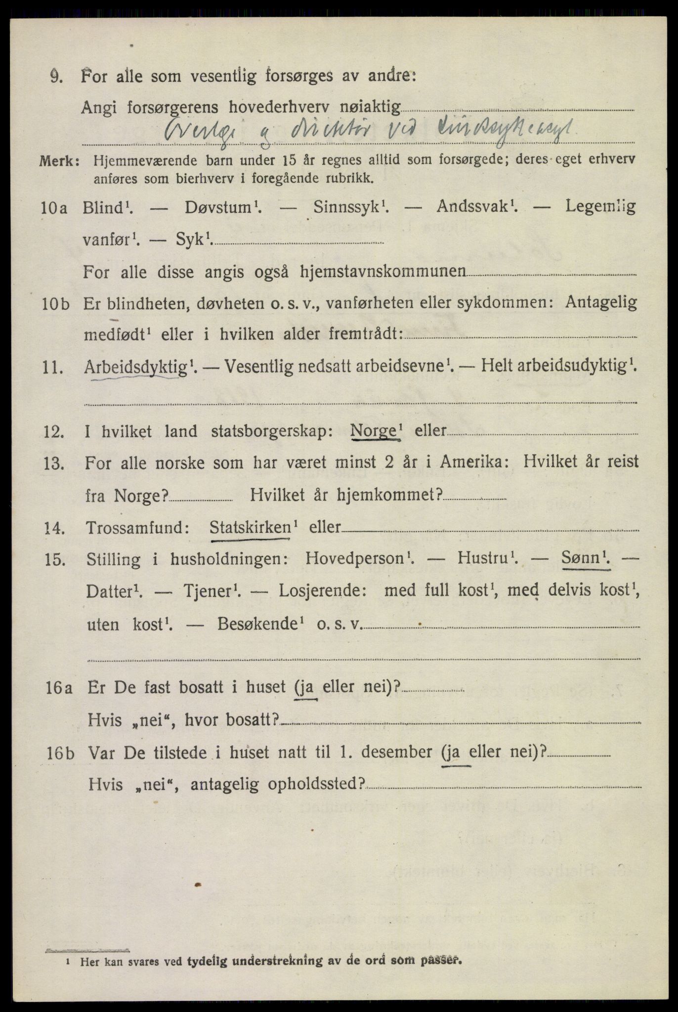 SAKO, 1920 census for Solum, 1920, p. 8183