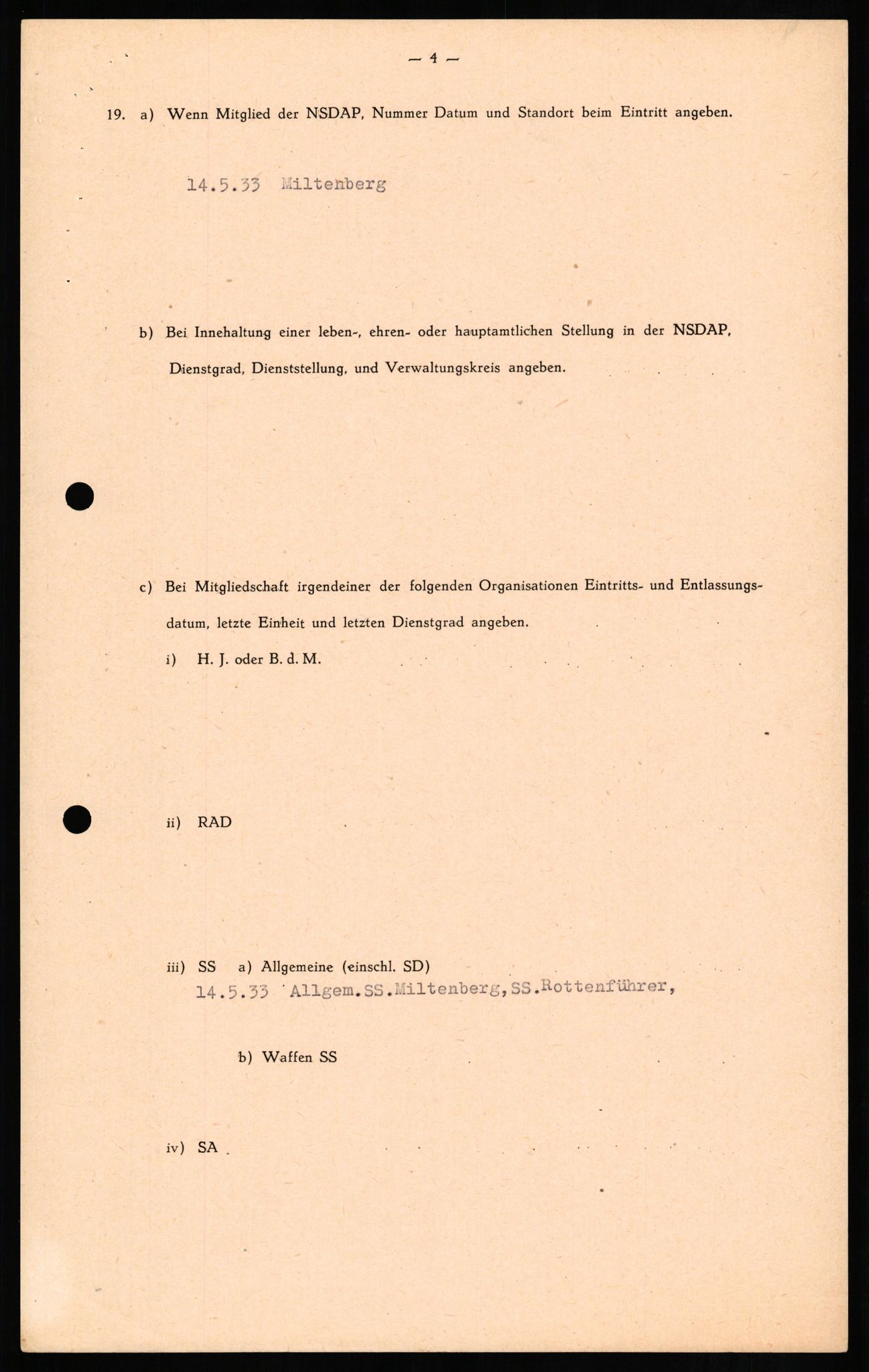 Forsvaret, Forsvarets overkommando II, AV/RA-RAFA-3915/D/Db/L0013: CI Questionaires. Tyske okkupasjonsstyrker i Norge. Tyskere., 1945-1946, p. 375