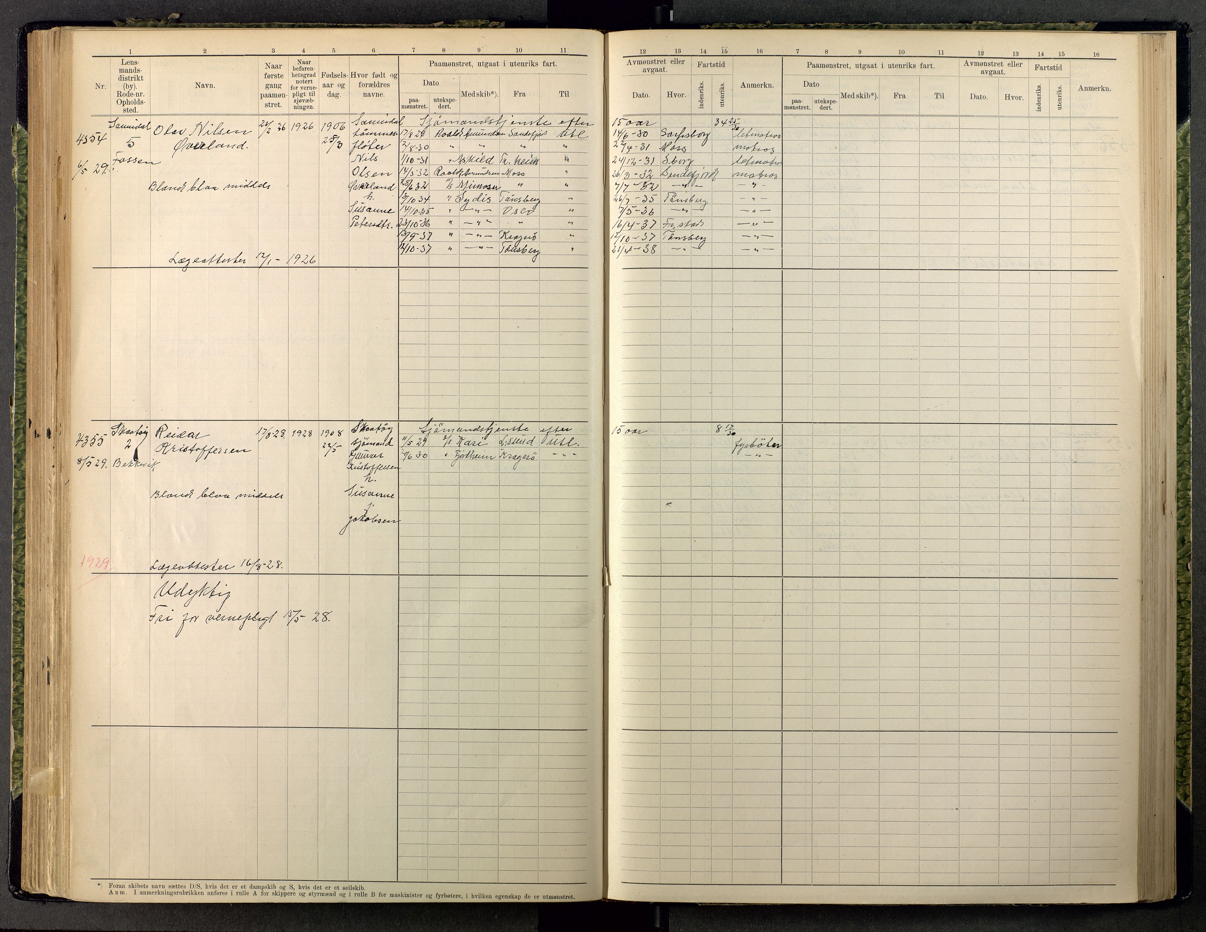 Kragerø innrulleringskontor, SAKO/A-830/F/Fc/L0011: Hovedrulle, 1914-1948, p. 240