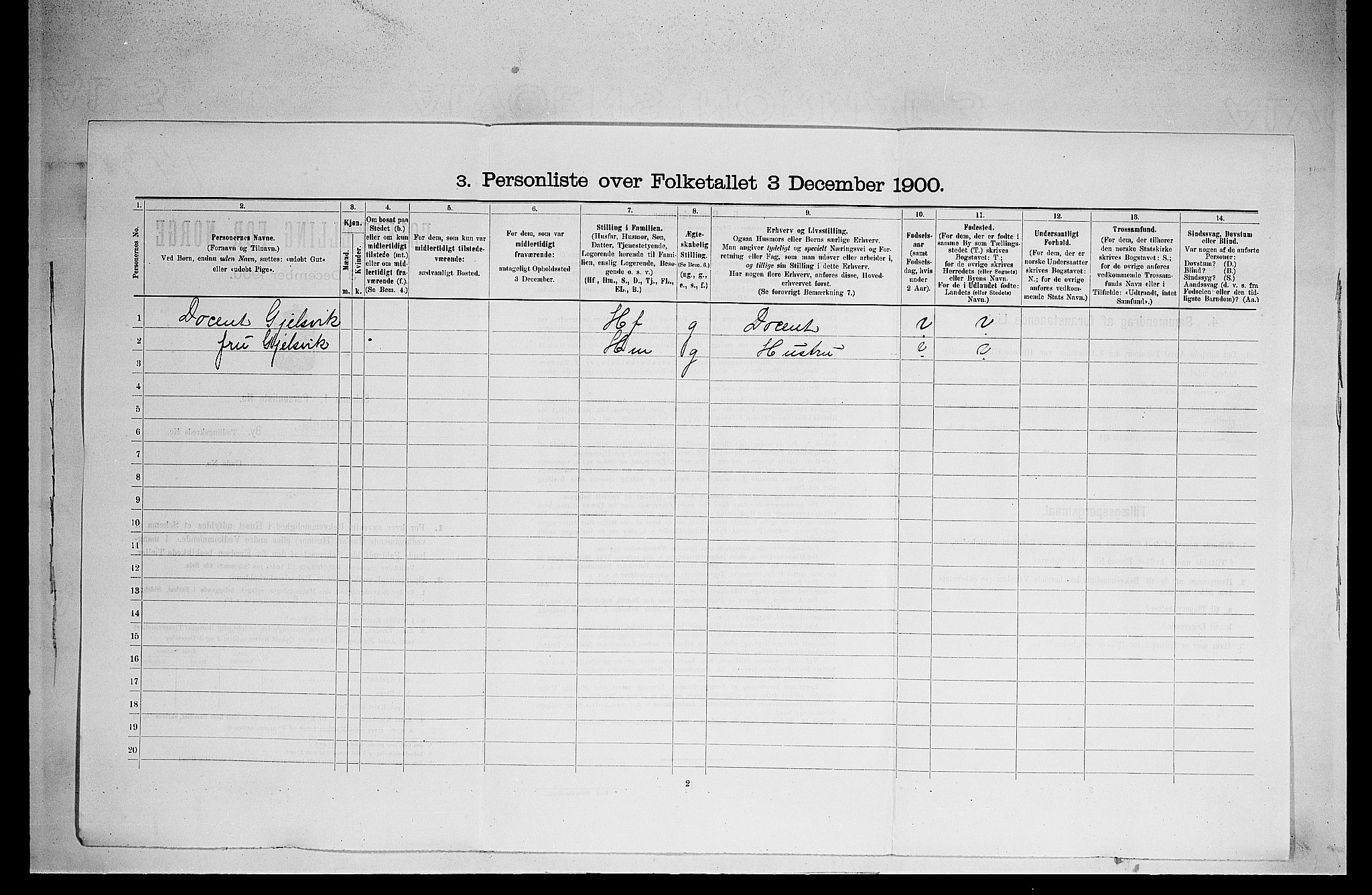 SAO, 1900 census for Kristiania, 1900, p. 13351