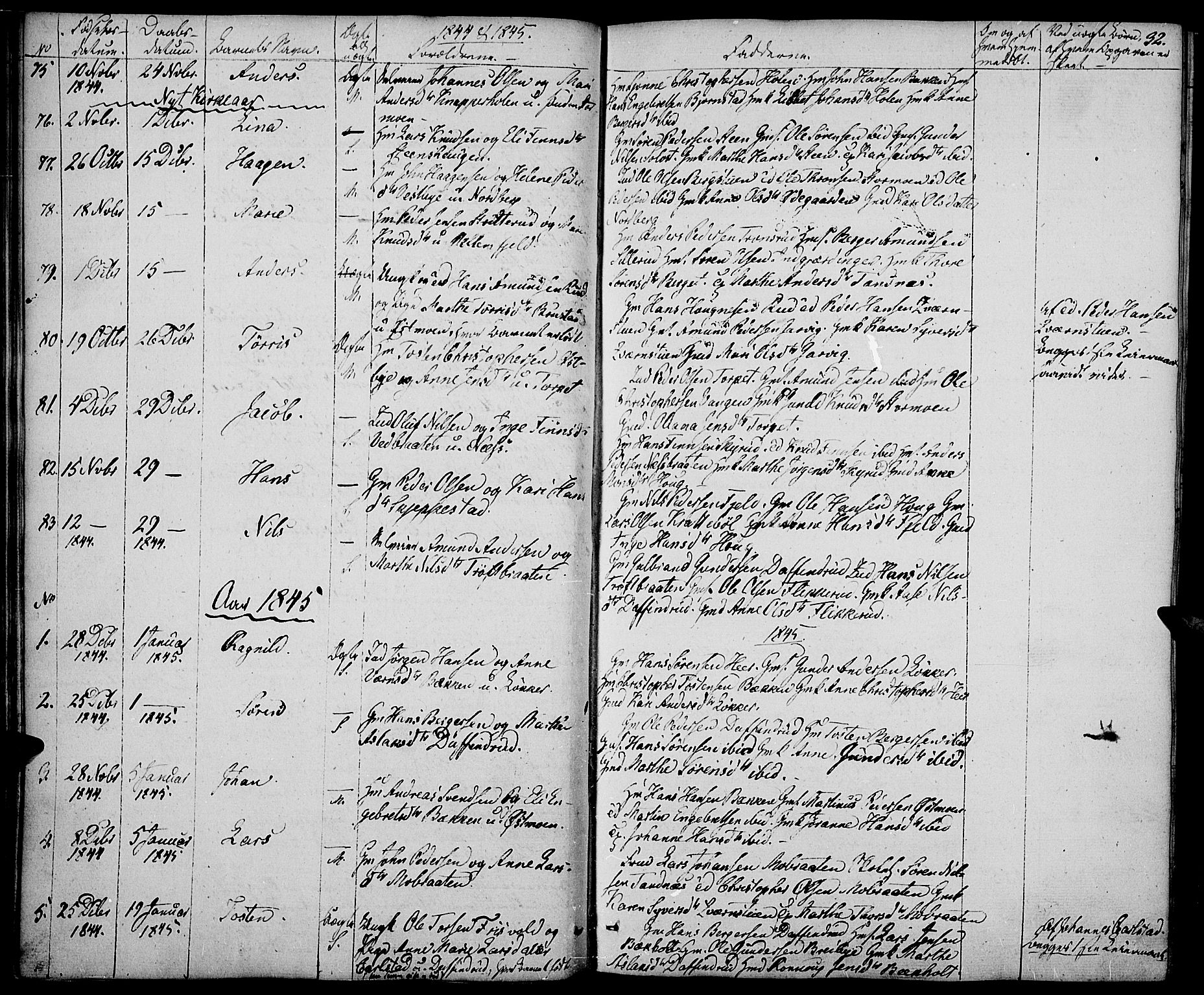 Nord-Odal prestekontor, AV/SAH-PREST-032/H/Ha/Haa/L0002: Parish register (official) no. 2, 1839-1850, p. 32