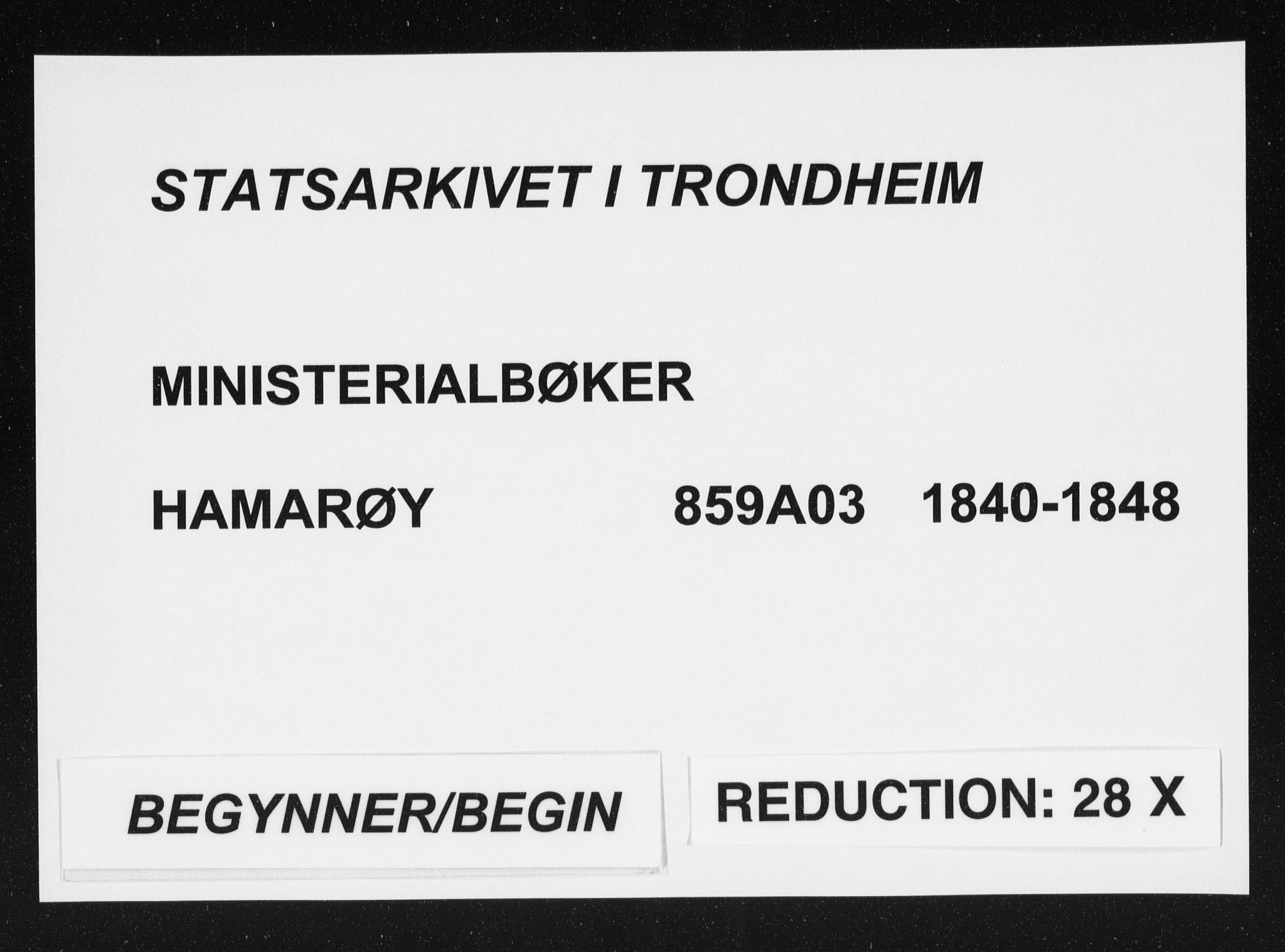 Ministerialprotokoller, klokkerbøker og fødselsregistre - Nordland, SAT/A-1459/859/L0843: Parish register (official) no. 859A03, 1840-1848