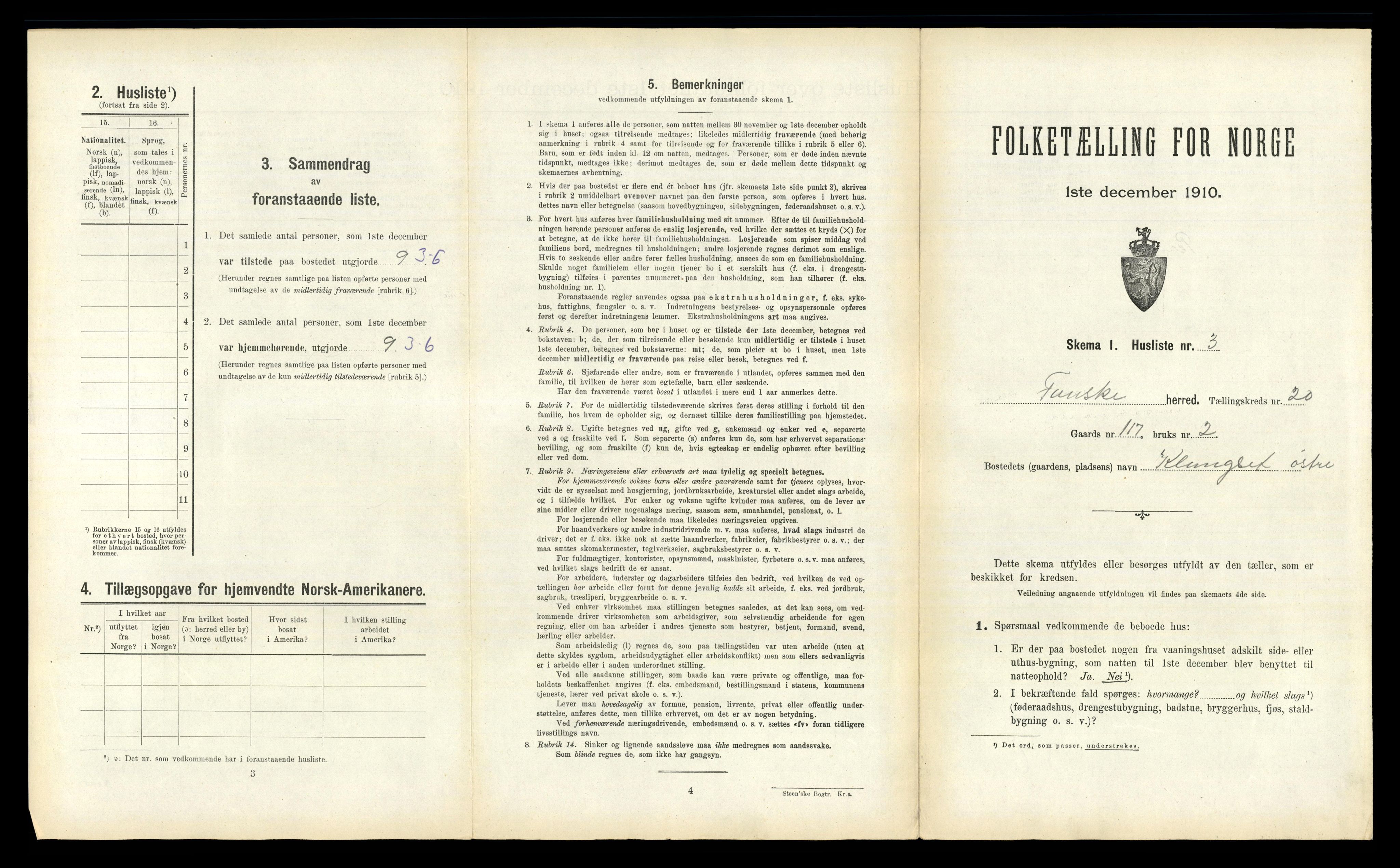 RA, 1910 census for Fauske, 1910, p. 1298