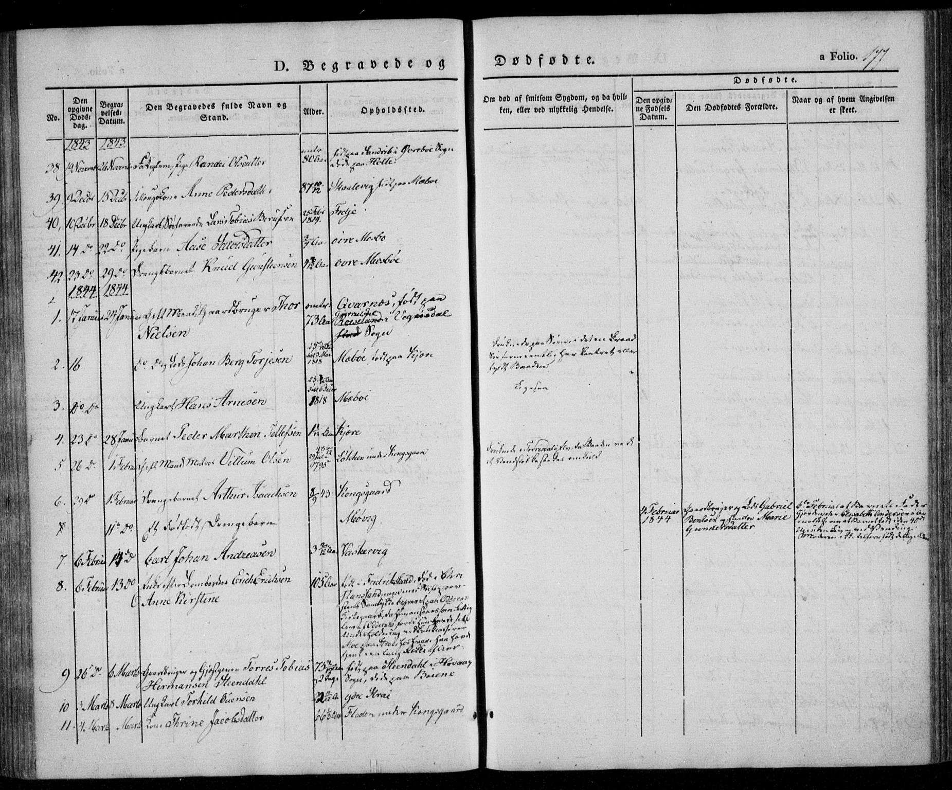 Oddernes sokneprestkontor, SAK/1111-0033/F/Fa/Faa/L0006: Parish register (official) no. A 6, 1838-1851, p. 177