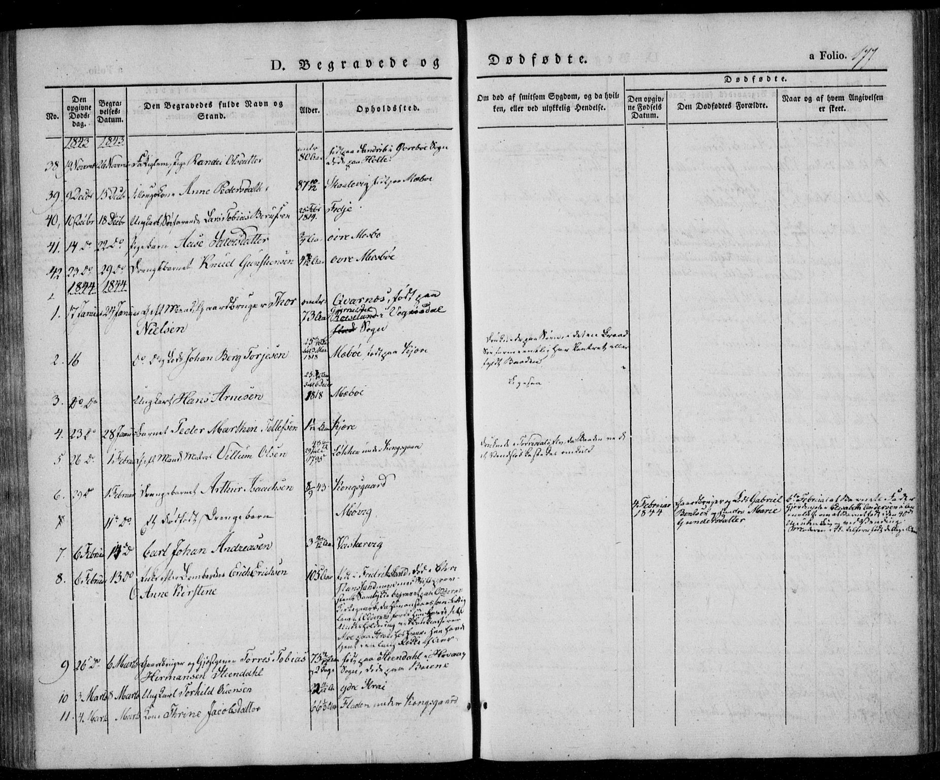 Oddernes sokneprestkontor, AV/SAK-1111-0033/F/Fa/Faa/L0006: Parish register (official) no. A 6, 1838-1851, p. 177