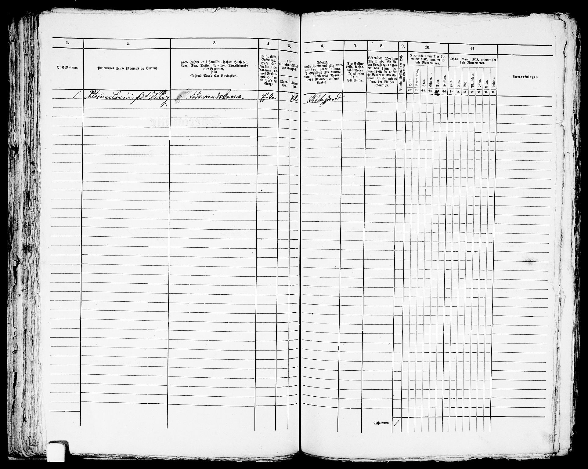 RA, 1865 census for Flekkefjord/Flekkefjord, 1865, p. 111