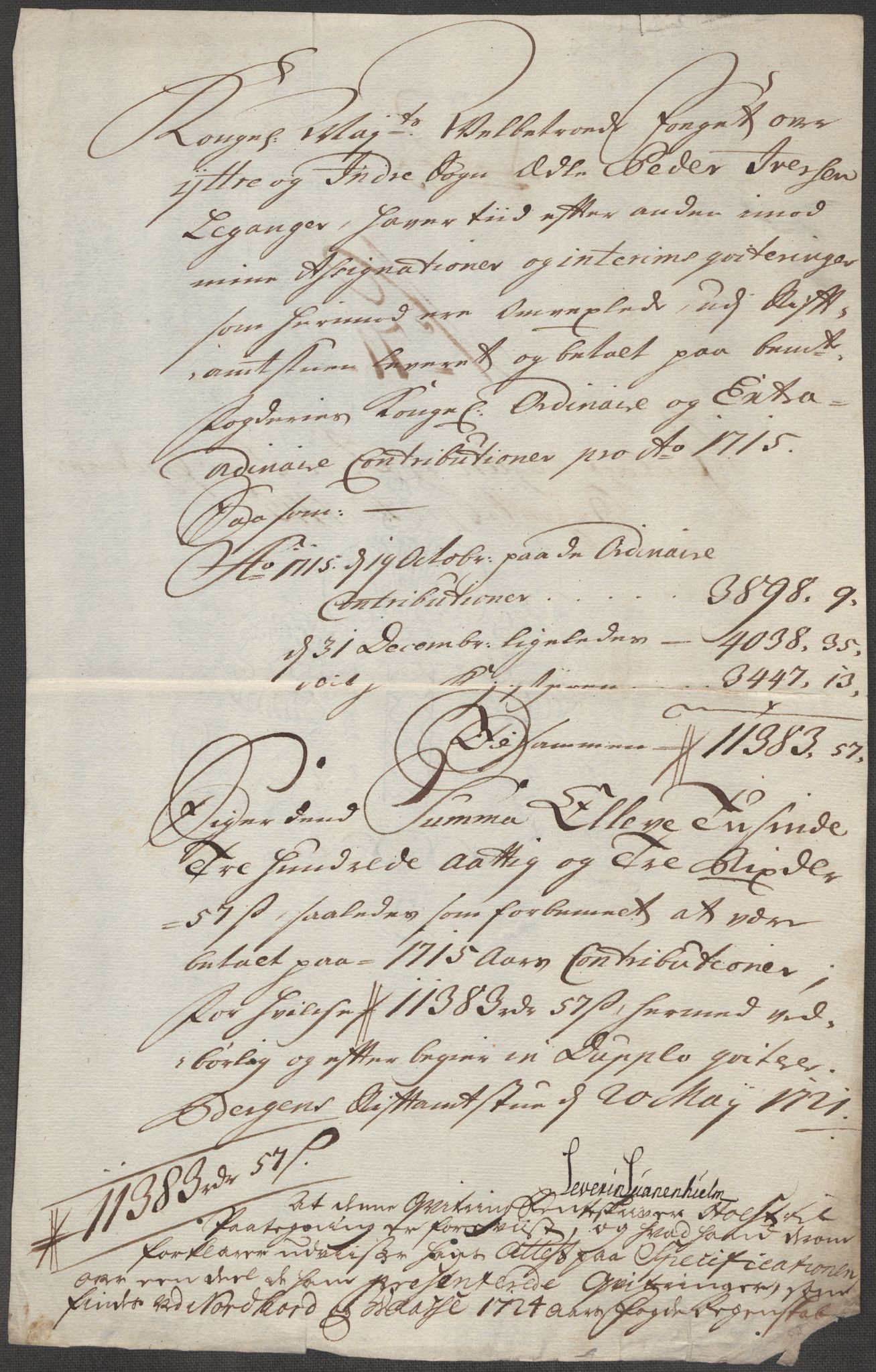 Rentekammeret inntil 1814, Reviderte regnskaper, Fogderegnskap, RA/EA-4092/R52/L3320: Fogderegnskap Sogn, 1715-1716, p. 355