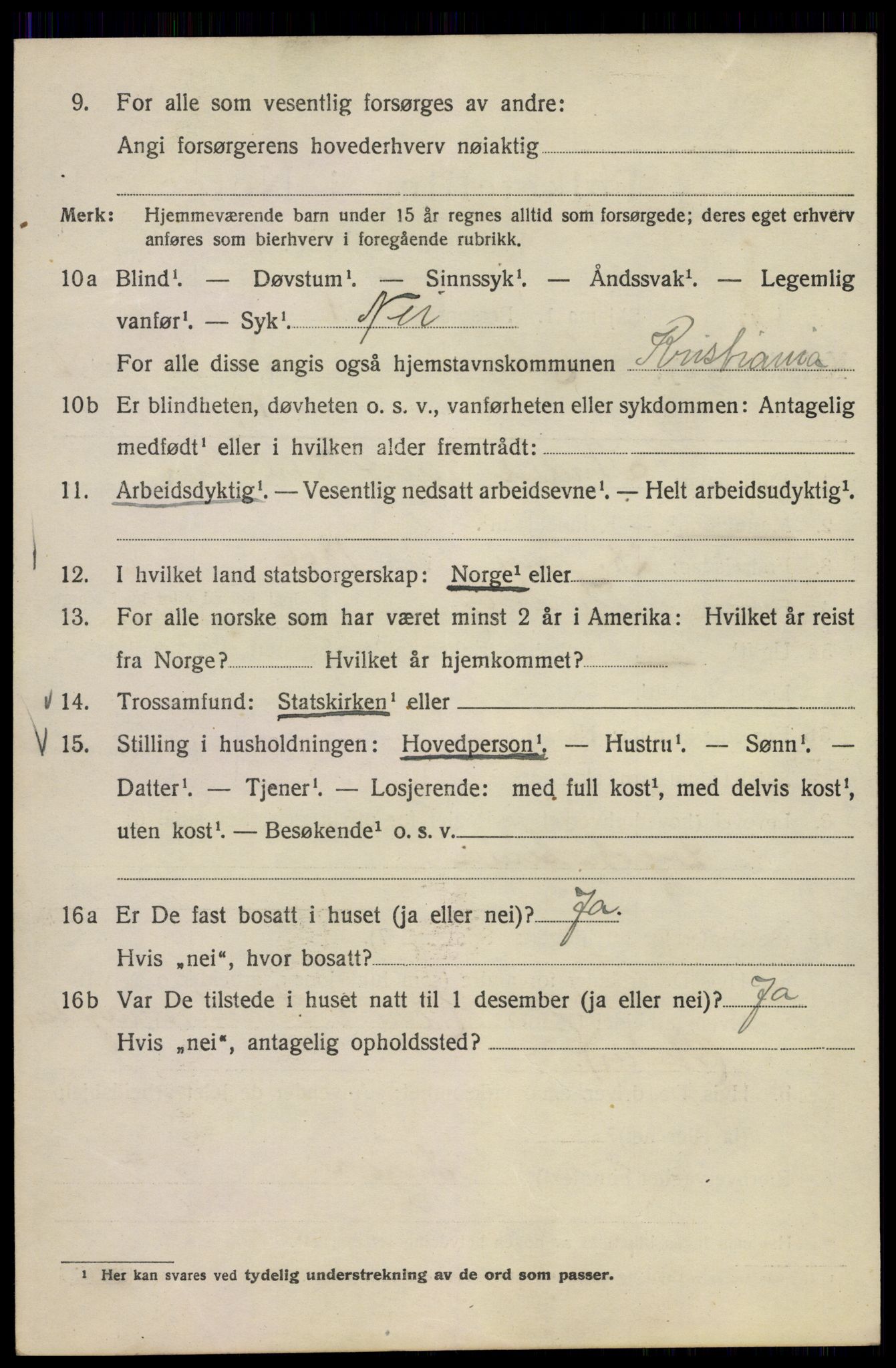 SAO, 1920 census for Kristiania, 1920, p. 395104