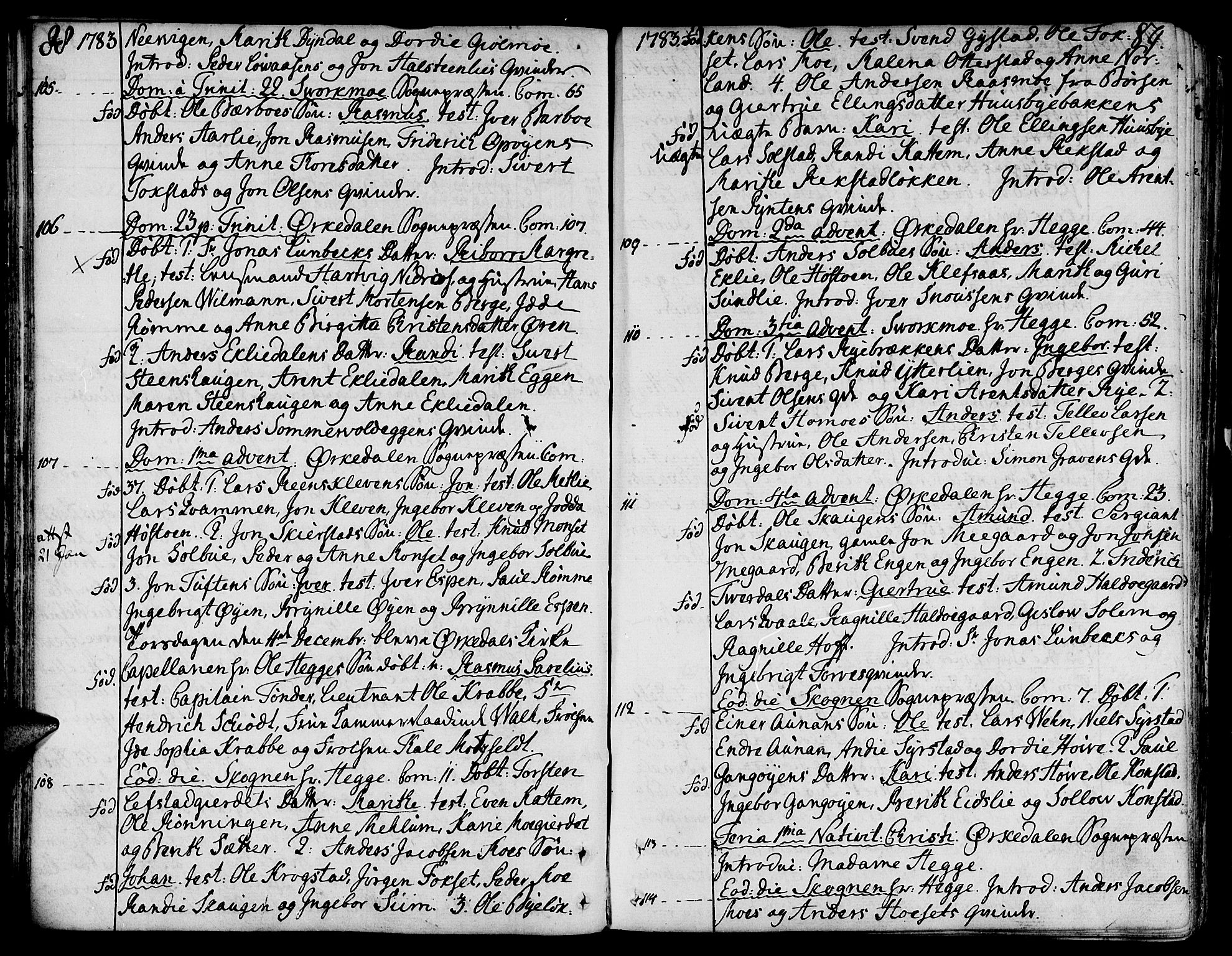 Ministerialprotokoller, klokkerbøker og fødselsregistre - Sør-Trøndelag, SAT/A-1456/668/L0802: Parish register (official) no. 668A02, 1776-1799, p. 88-89