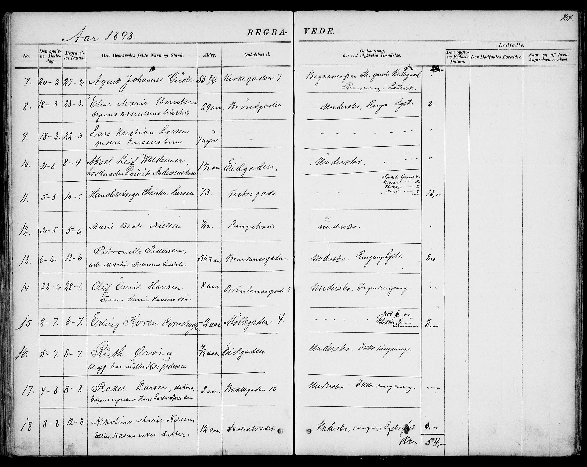 Larvik kirkebøker, AV/SAKO-A-352/G/Gb/L0003: Parish register (copy) no. II 3, 1867-1899, p. 454