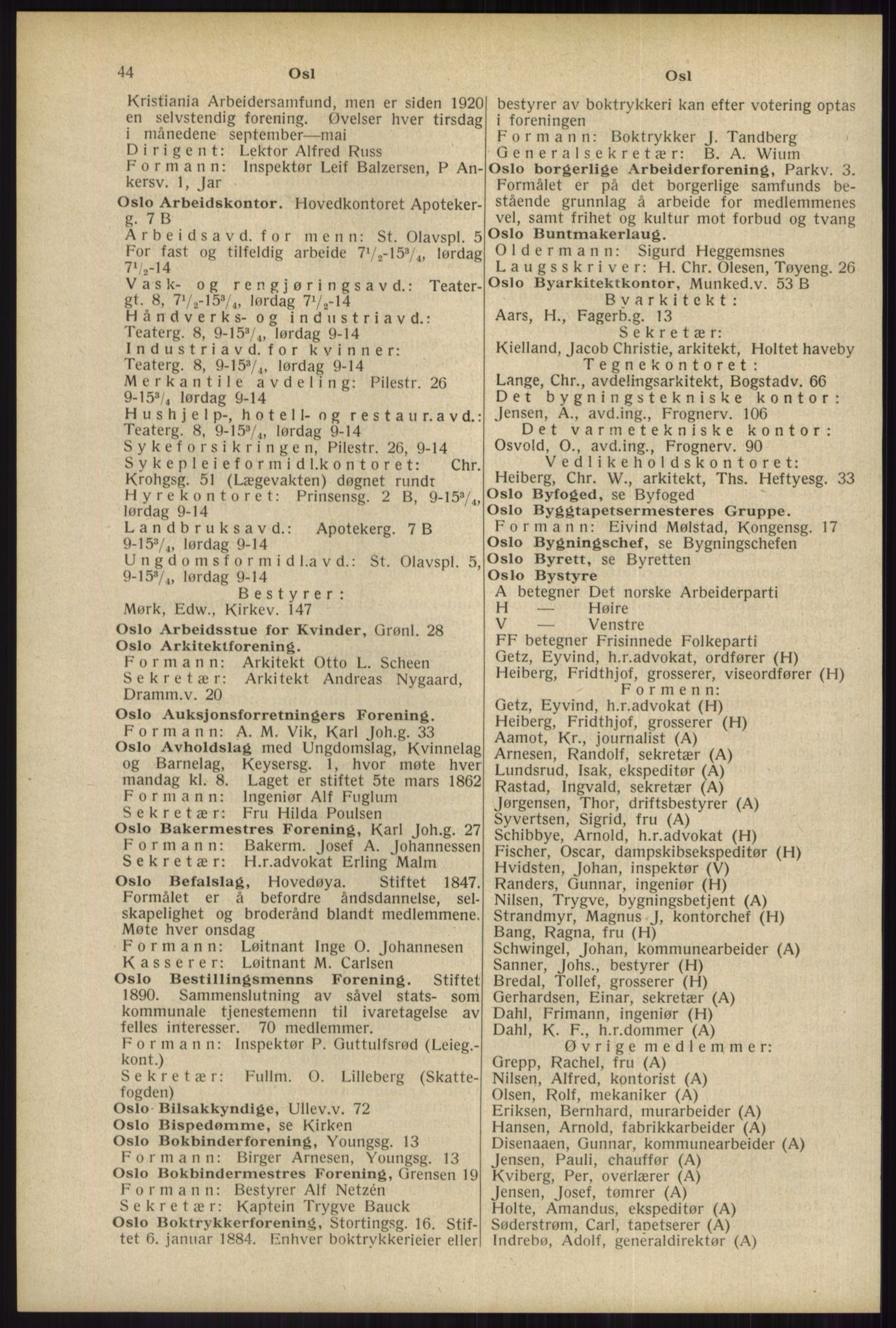 Kristiania/Oslo adressebok, PUBL/-, 1934, p. 44
