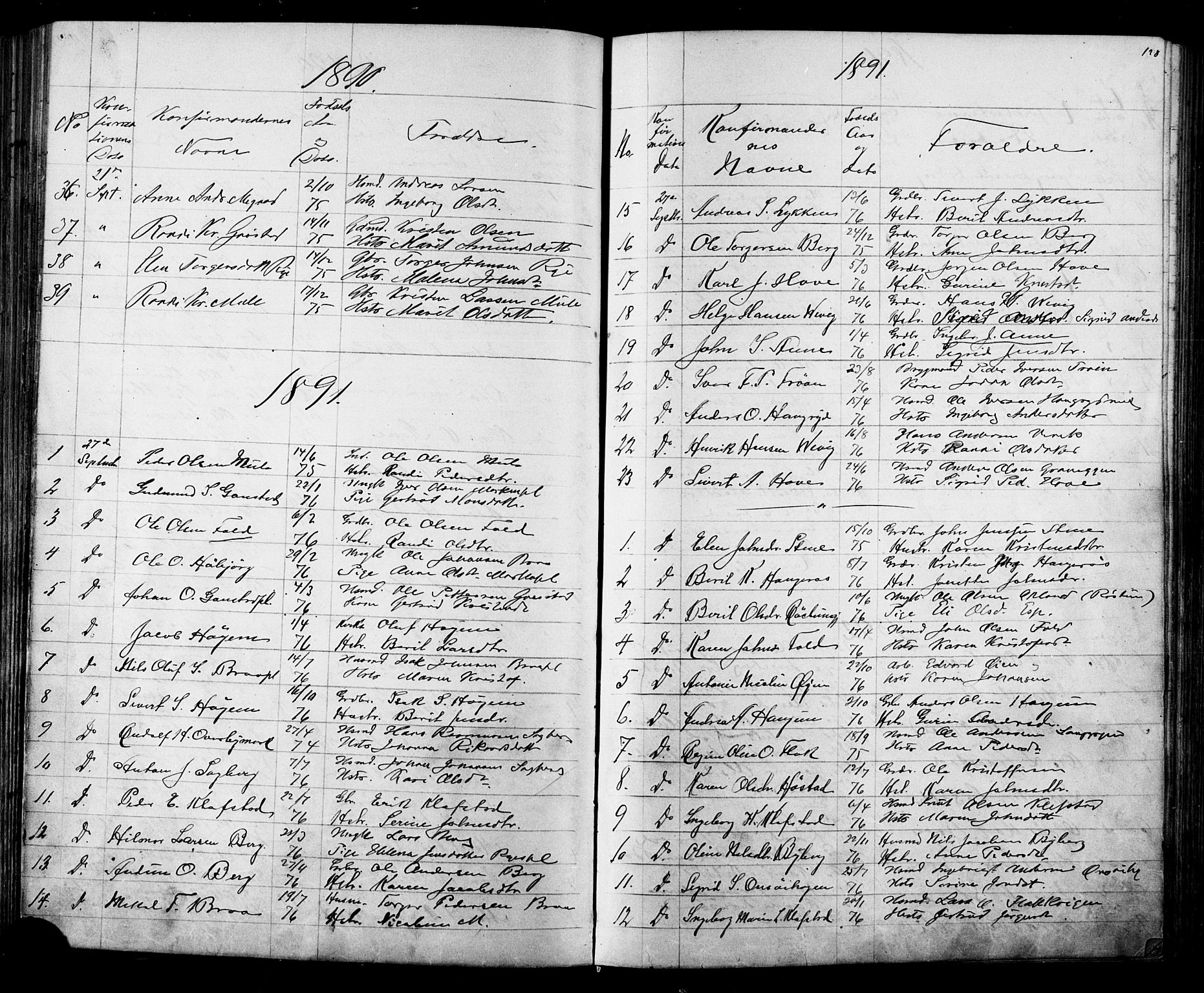 Ministerialprotokoller, klokkerbøker og fødselsregistre - Sør-Trøndelag, SAT/A-1456/612/L0387: Parish register (copy) no. 612C03, 1874-1908, p. 128