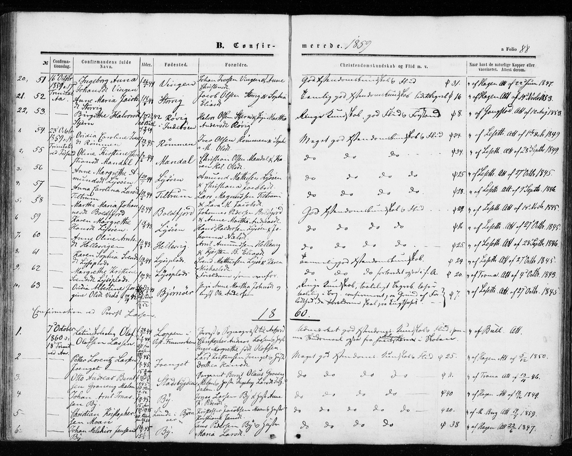 Ministerialprotokoller, klokkerbøker og fødselsregistre - Sør-Trøndelag, AV/SAT-A-1456/655/L0678: Parish register (official) no. 655A07, 1861-1873, p. 88