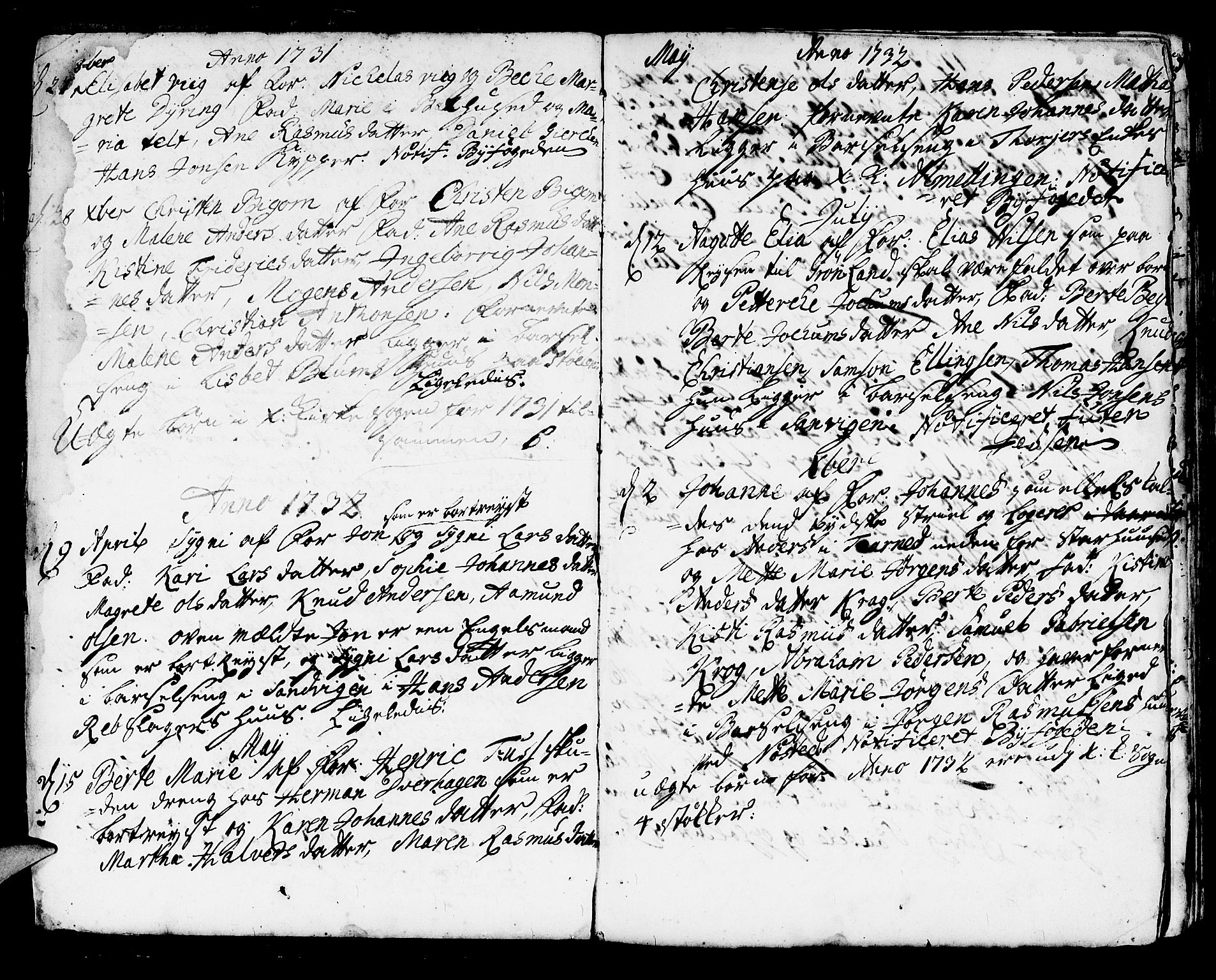 Korskirken sokneprestembete, SAB/A-76101/H/Haa/L0004: Parish register (official) no. A 4, 1720-1750, p. 315