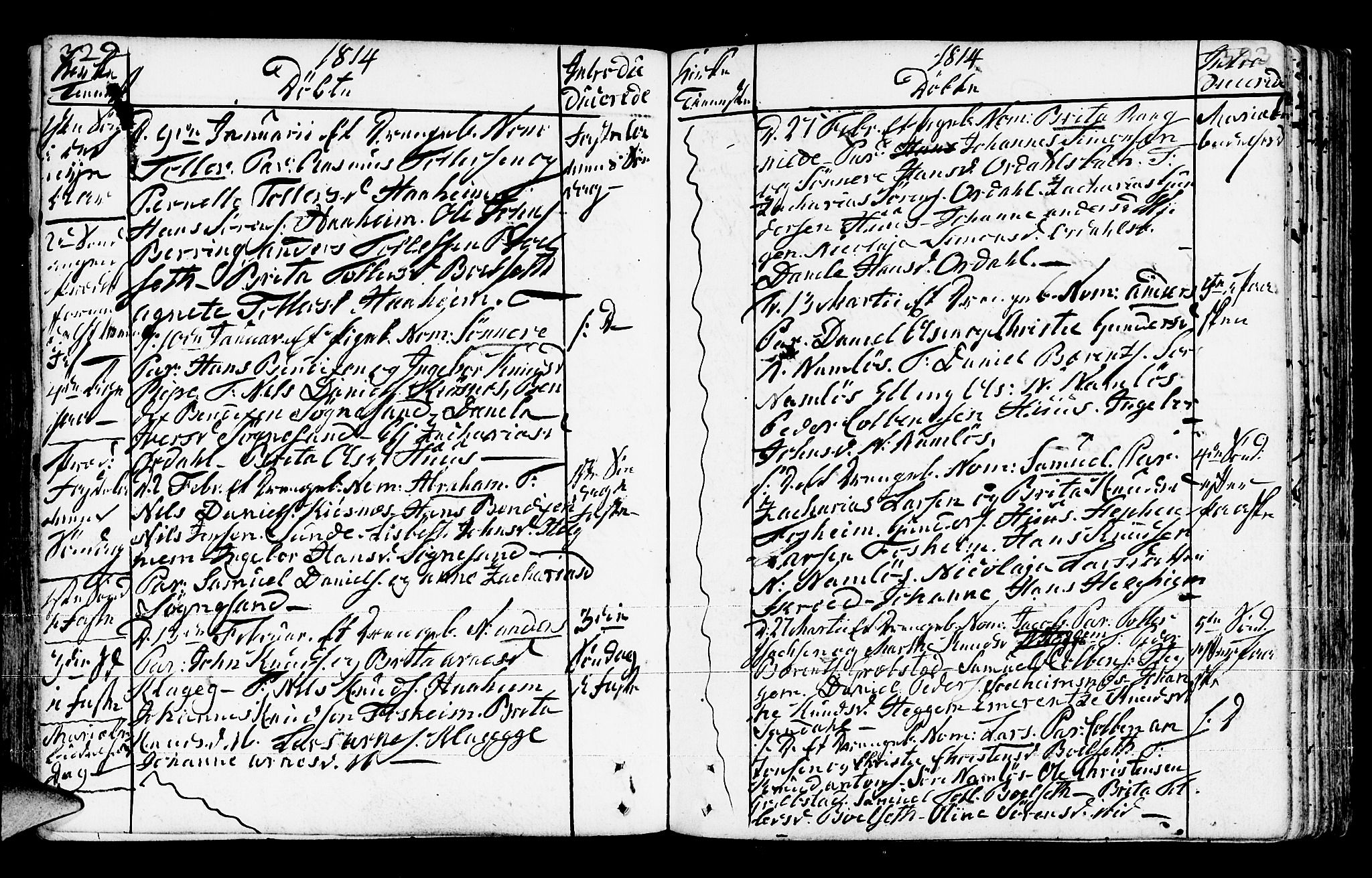 Jølster sokneprestembete, SAB/A-80701/H/Haa/Haaa/L0006: Parish register (official) no. A 6, 1790-1821, p. 322-323