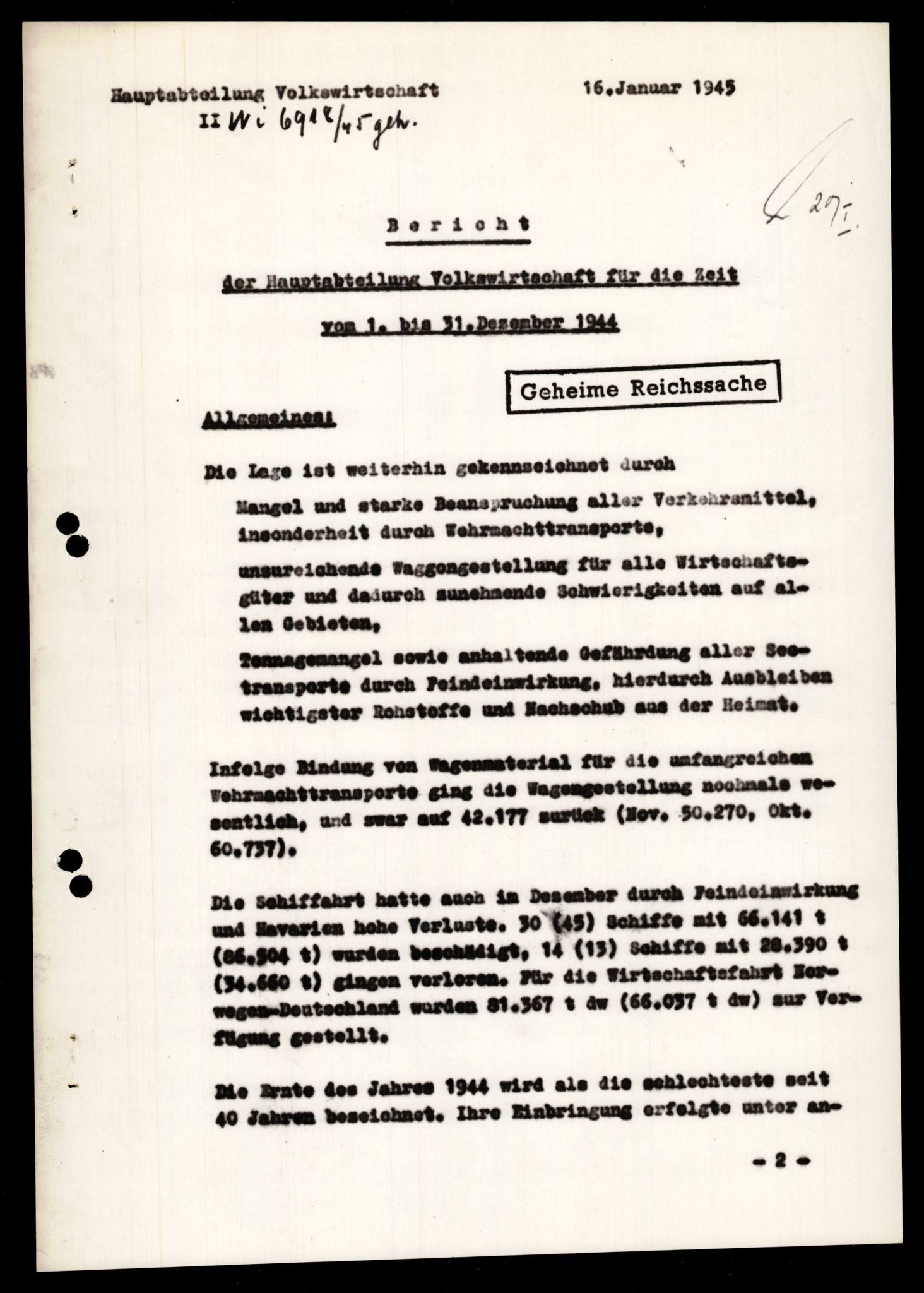 Forsvarets Overkommando. 2 kontor. Arkiv 11.4. Spredte tyske arkivsaker, AV/RA-RAFA-7031/D/Dar/Darb/L0011: Reichskommissariat - Hauptabteilung Volkswirtschaft, 1941-1944, p. 647