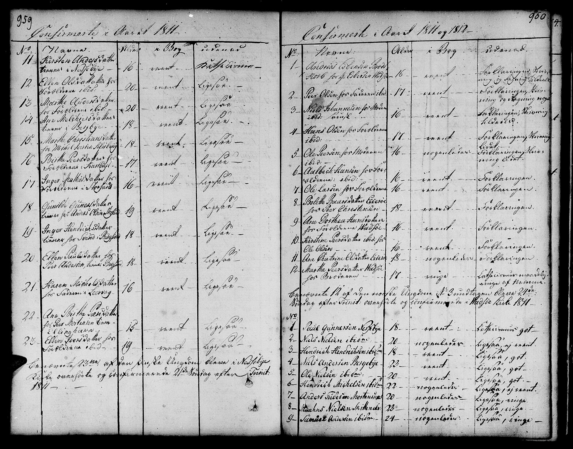 Vadsø sokneprestkontor, SATØ/S-1325/H/Ha/L0002kirke: Parish register (official) no. 2, 1764-1821, p. 959-960