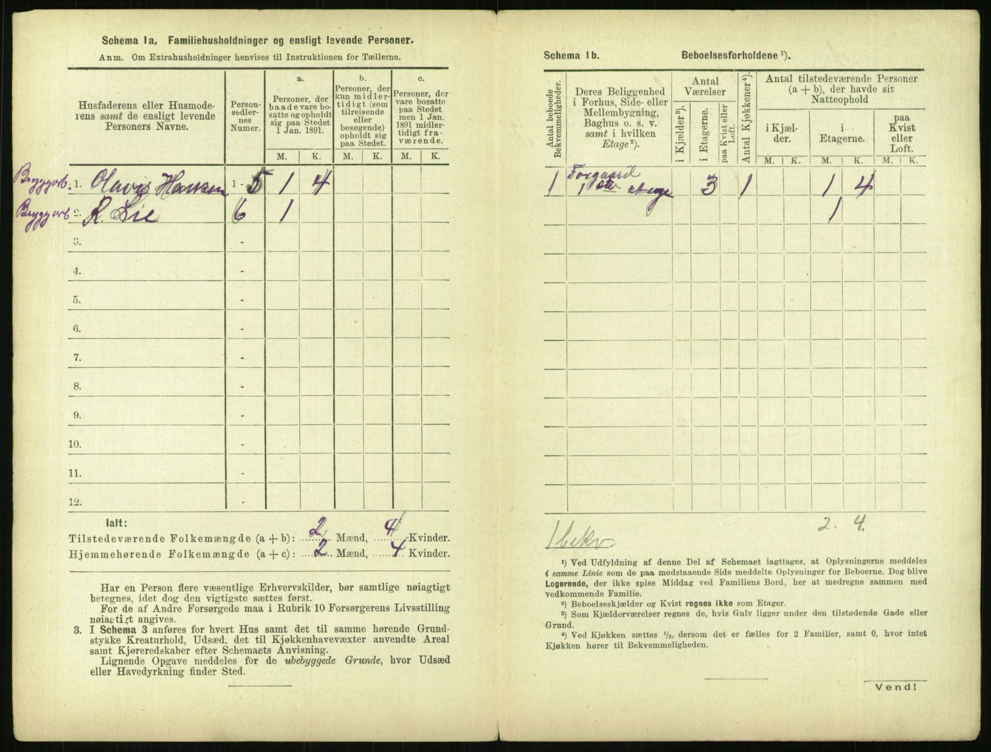 RA, 1891 census for 0301 Kristiania, 1891, p. 150448