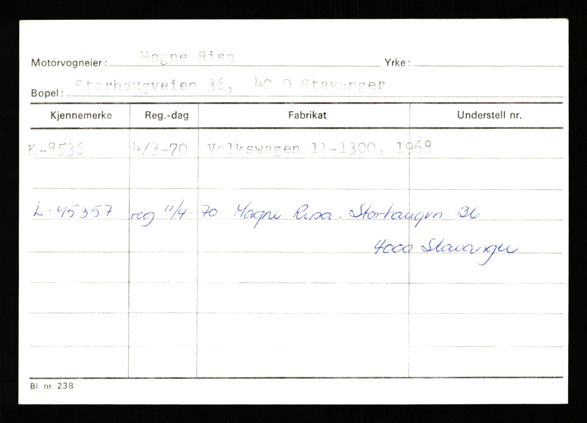 Stavanger trafikkstasjon, SAST/A-101942/0/G/L0002: Registreringsnummer: 5791 - 10405, 1930-1971, p. 1663