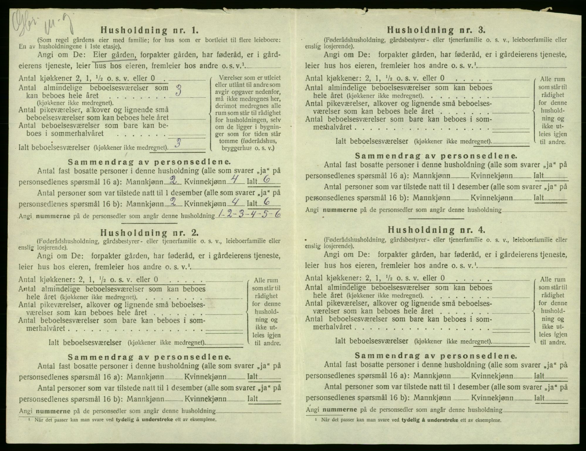 SAB, 1920 census for Austevoll, 1920, p. 883