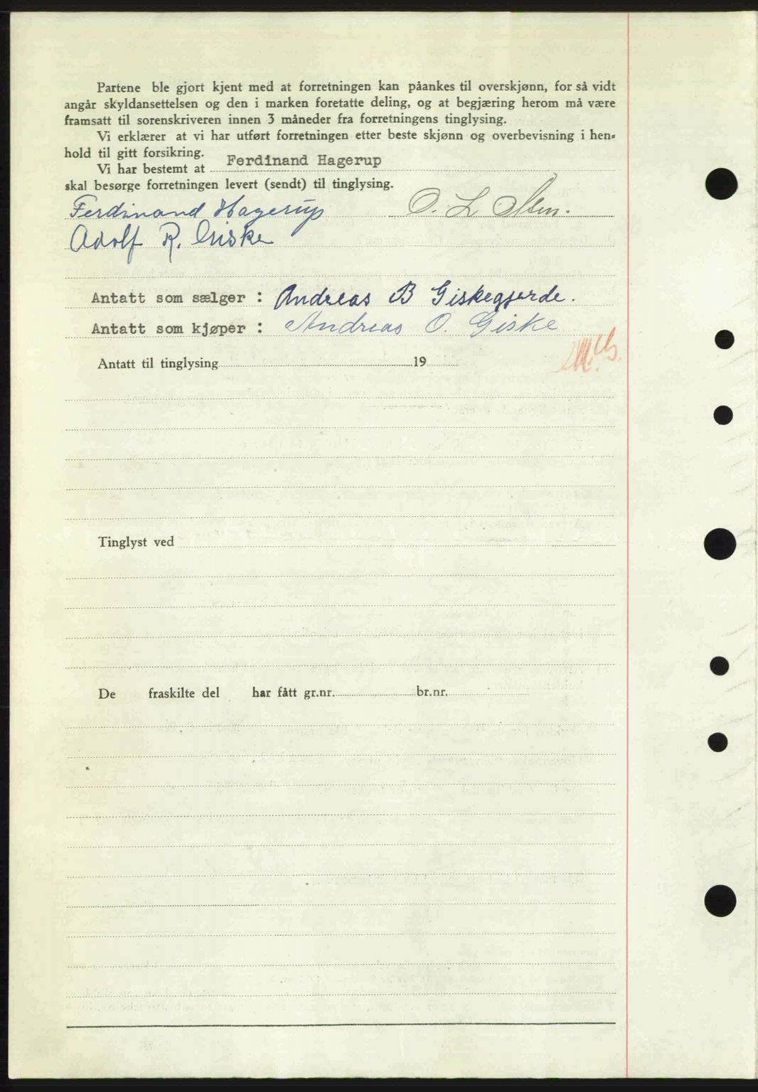 Nordre Sunnmøre sorenskriveri, AV/SAT-A-0006/1/2/2C/2Ca: Mortgage book no. A26, 1947-1948, Diary no: : 1984/1947