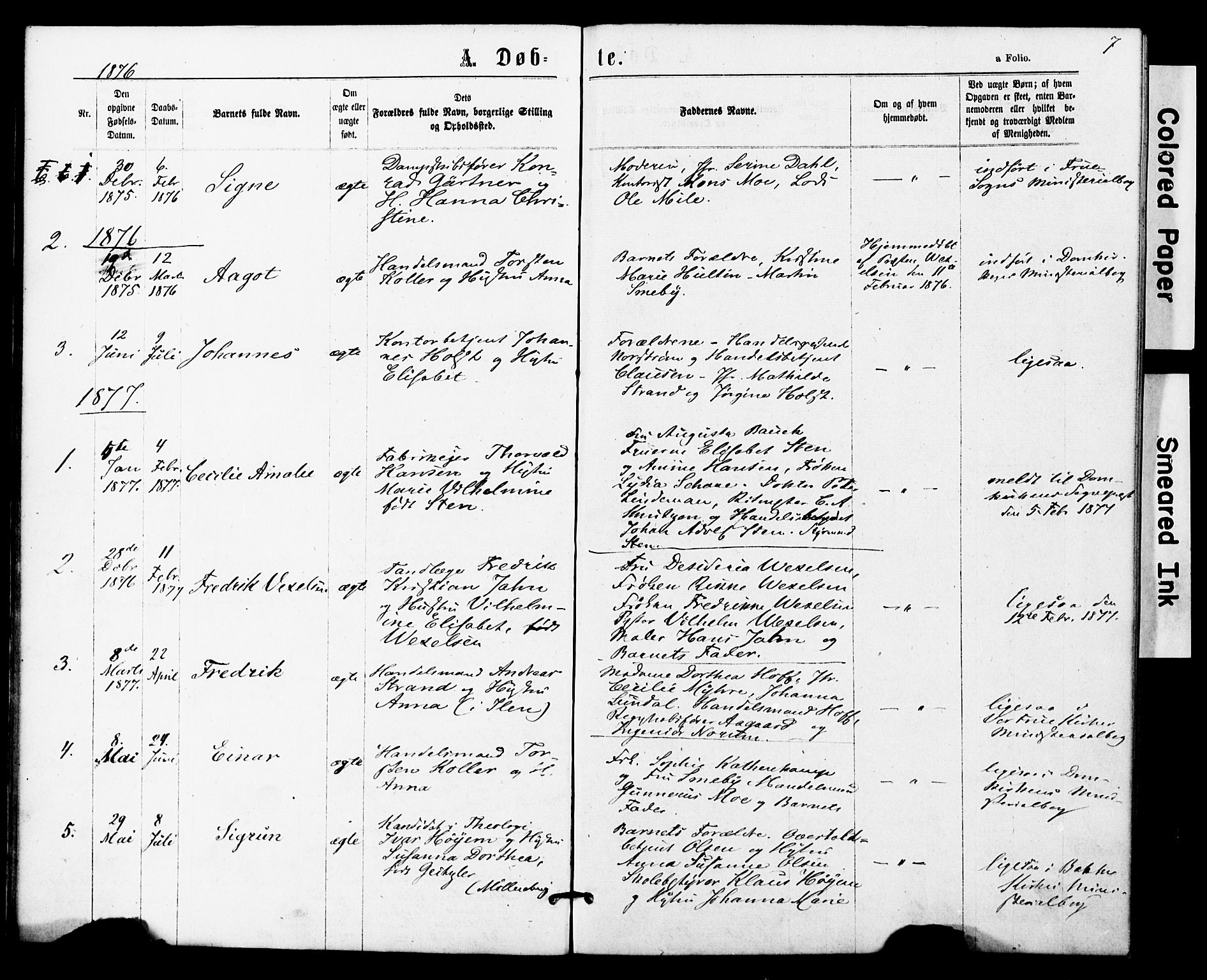 Ministerialprotokoller, klokkerbøker og fødselsregistre - Sør-Trøndelag, SAT/A-1456/623/L0469: Parish register (official) no. 623A03, 1868-1883, p. 7