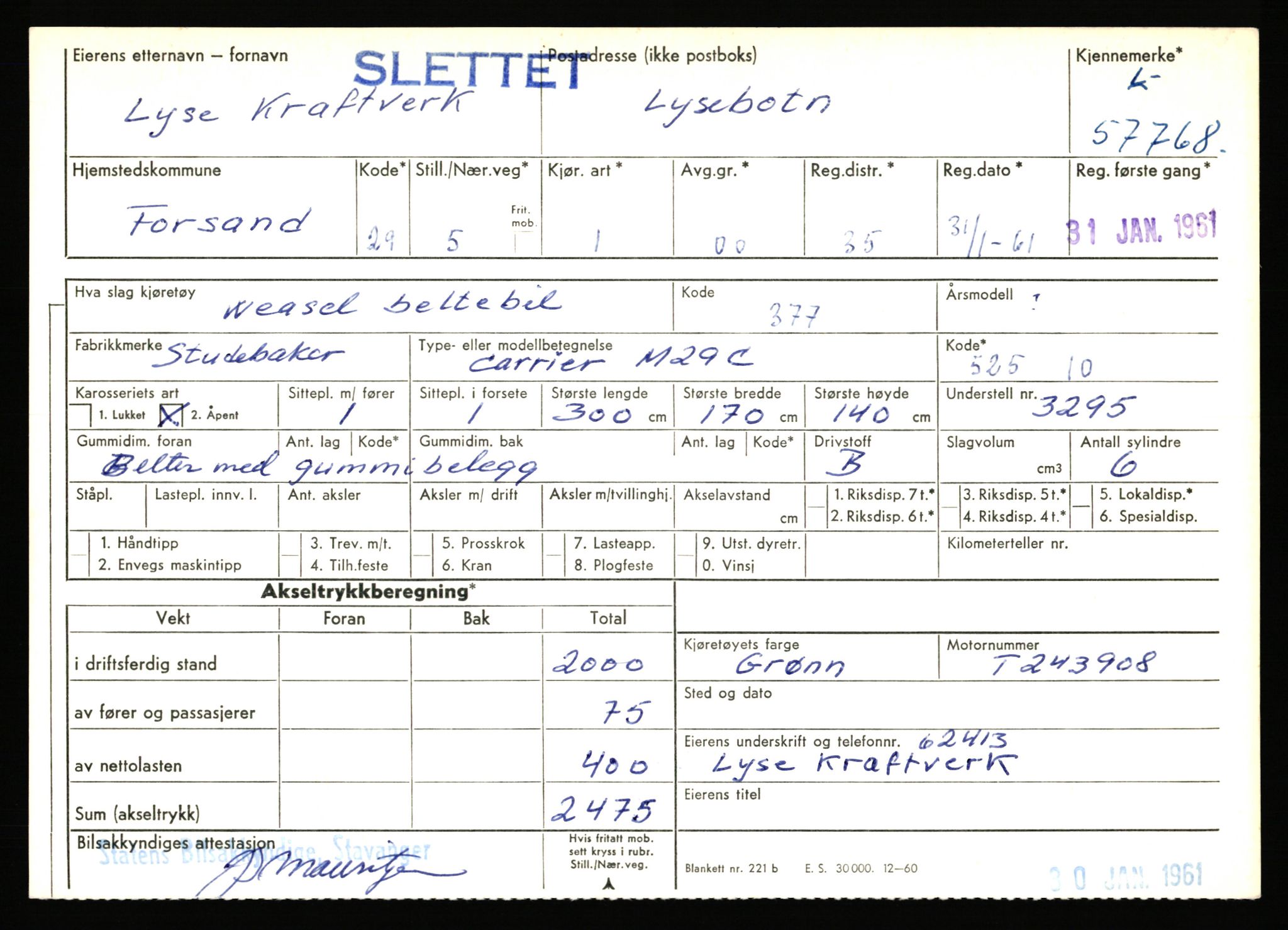 Stavanger trafikkstasjon, AV/SAST-A-101942/0/F/L0057: L-57200 - L-57999, 1930-1971, p. 1819