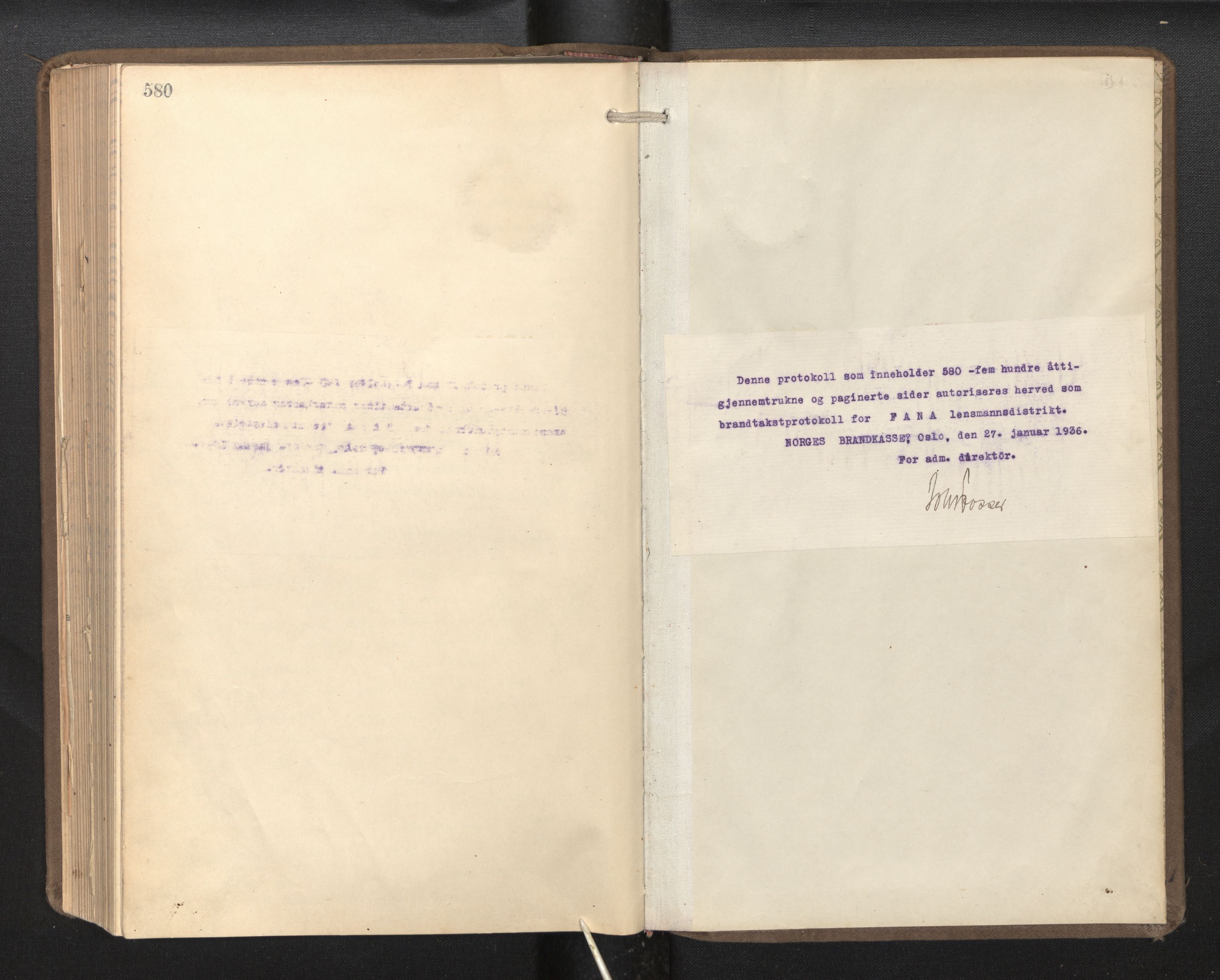 Lensmannen i Fana, SAB/A-31801/0012/L0015: Branntakstprotokoll, 1936-1940, p. 580