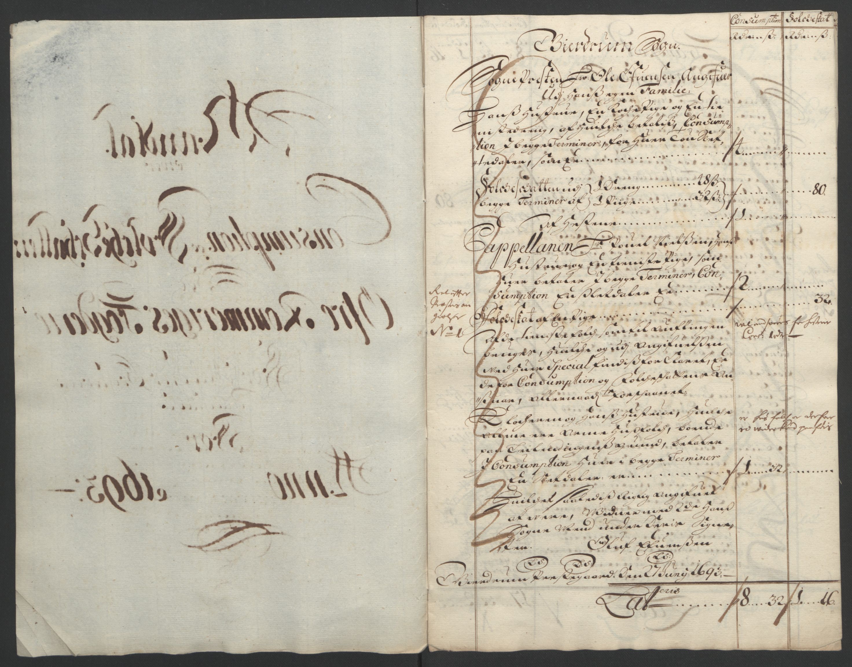 Rentekammeret inntil 1814, Reviderte regnskaper, Fogderegnskap, RA/EA-4092/R12/L0705: Fogderegnskap Øvre Romerike, 1693, p. 225