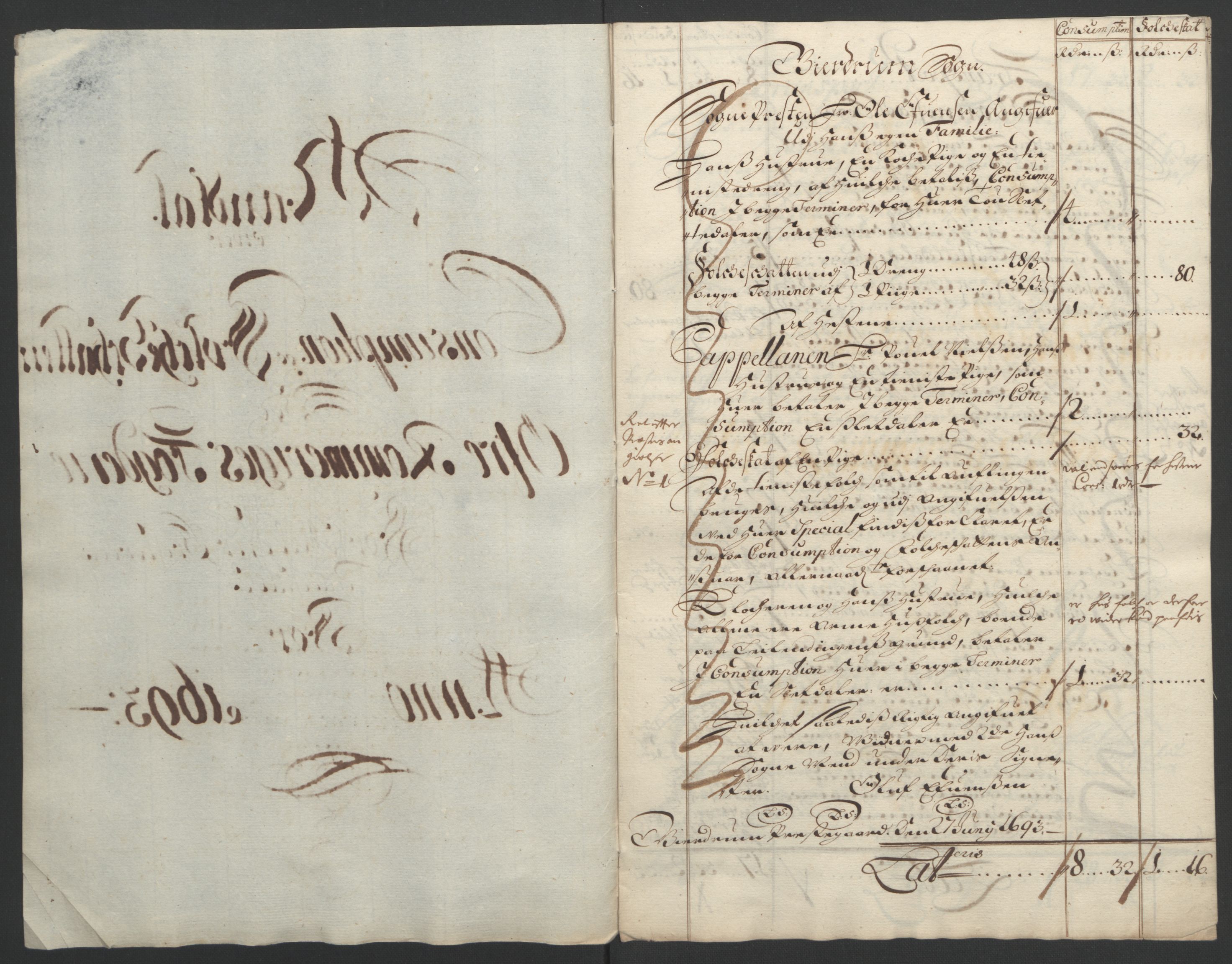 Rentekammeret inntil 1814, Reviderte regnskaper, Fogderegnskap, AV/RA-EA-4092/R12/L0705: Fogderegnskap Øvre Romerike, 1693, p. 225