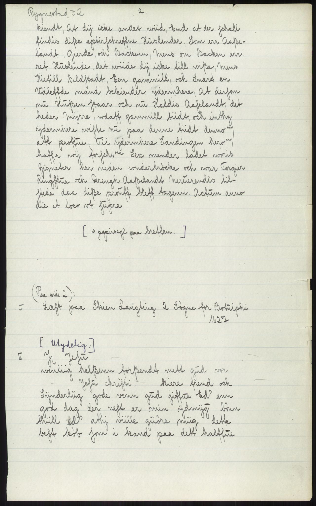 Samlinger til kildeutgivelse, Diplomavskriftsamlingen, AV/RA-EA-4053/H/Ha, p. 1334