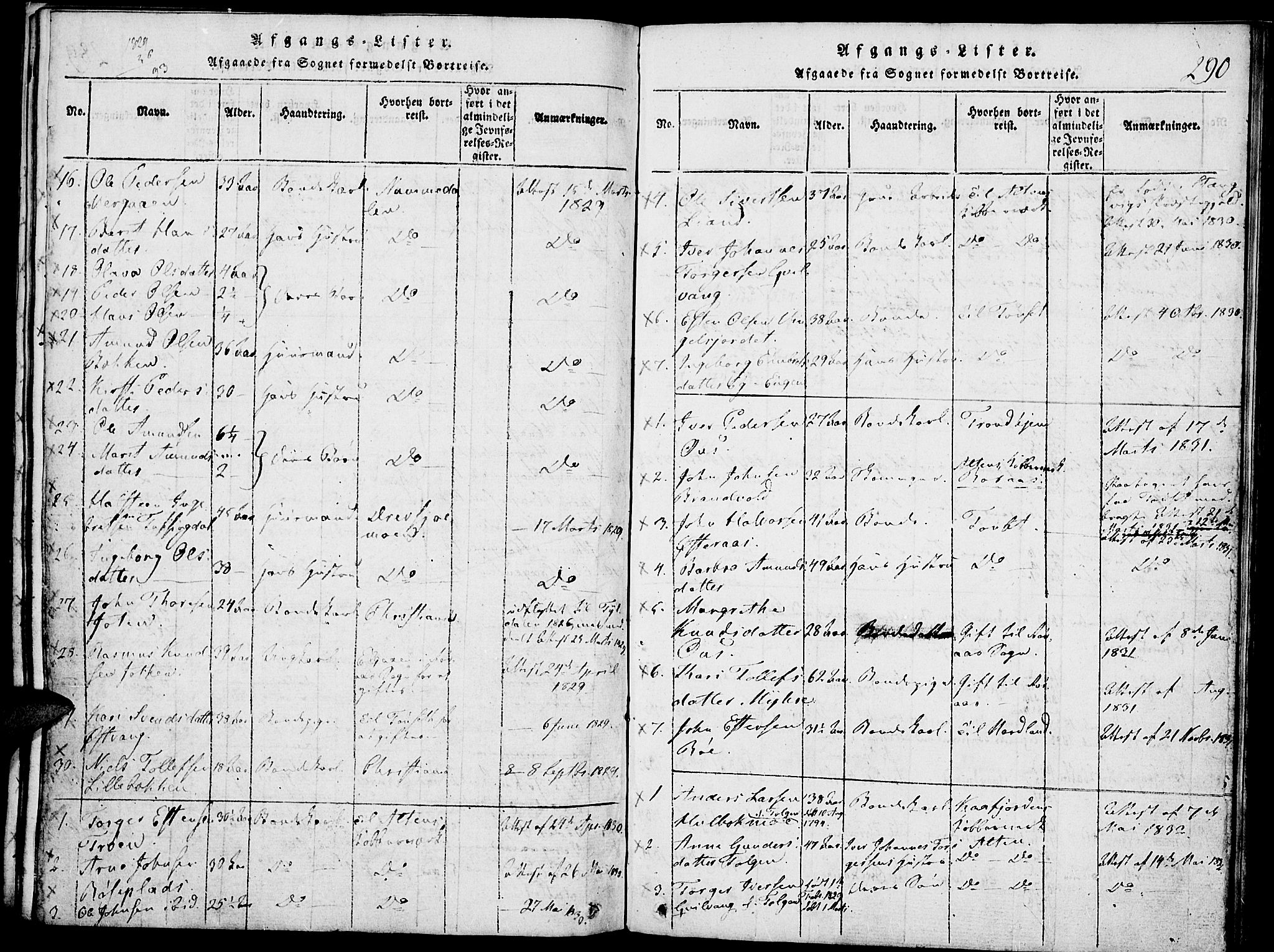Tolga prestekontor, SAH/PREST-062/K/L0004: Parish register (official) no. 4, 1815-1836, p. 290