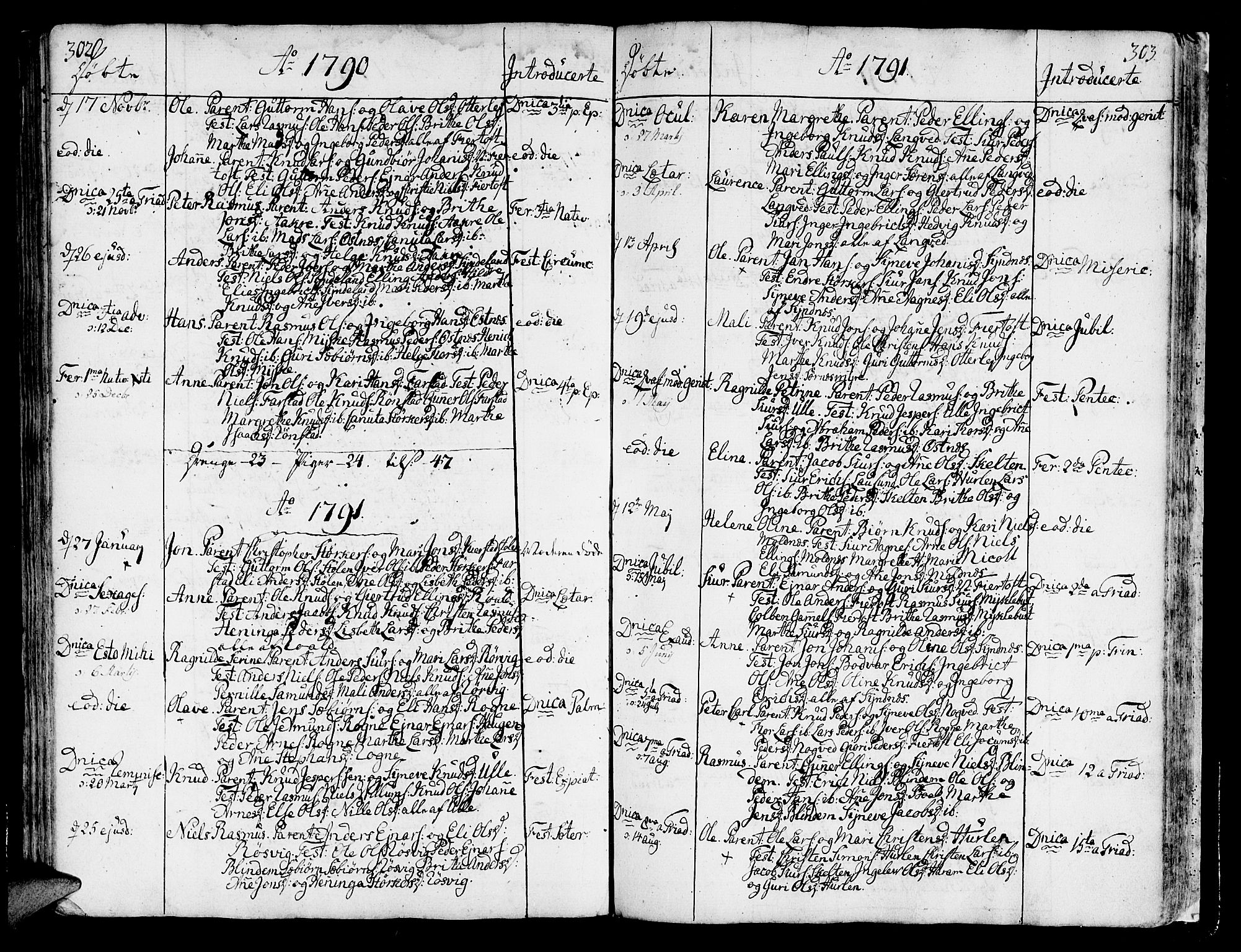 Ministerialprotokoller, klokkerbøker og fødselsregistre - Møre og Romsdal, SAT/A-1454/536/L0493: Parish register (official) no. 536A02, 1739-1802, p. 302-303