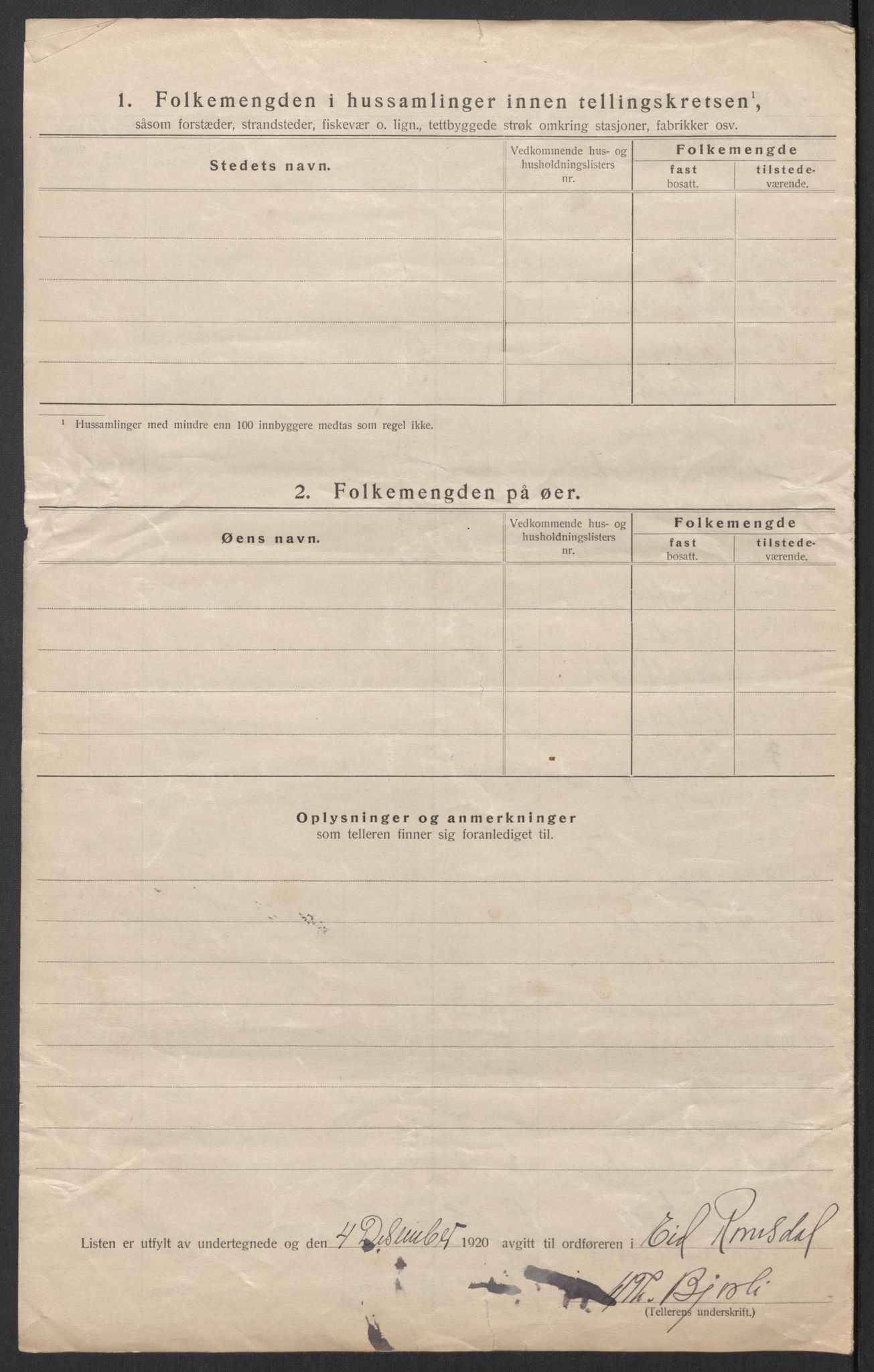 SAT, 1920 census for Eid, 1920, p. 15