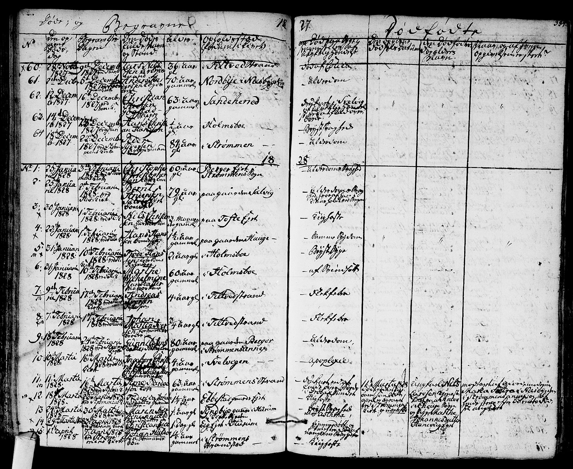 Hurum kirkebøker, SAKO/A-229/F/Fa/L0010: Parish register (official) no. 10, 1827-1846, p. 334