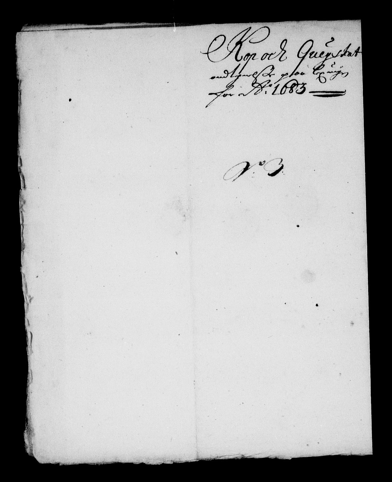 Rentekammeret inntil 1814, Reviderte regnskaper, Stiftamtstueregnskaper, Trondheim stiftamt og Nordland amt, AV/RA-EA-6044/R/Rg/L0071: Trondheim stiftamt og Nordland amt, 1683