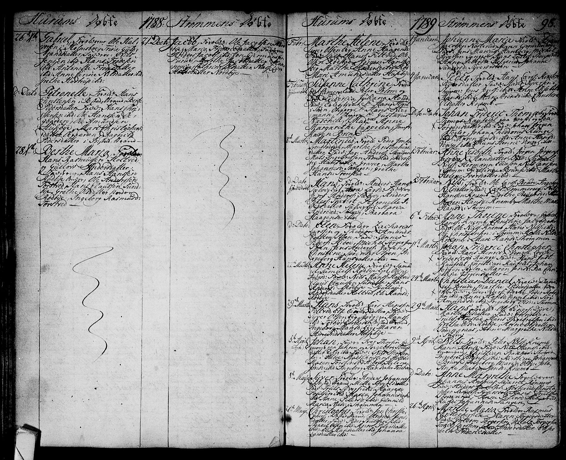 Hurum kirkebøker, SAKO/A-229/F/Fa/L0007: Parish register (official) no. 7, 1771-1810, p. 98