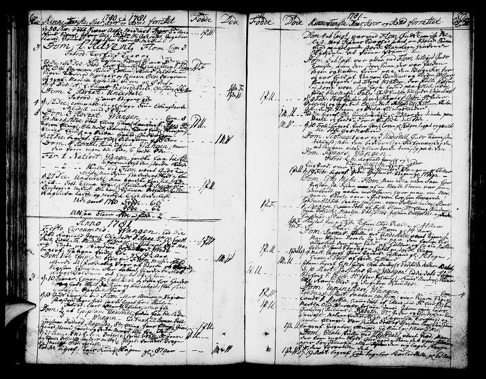 Aurland sokneprestembete, AV/SAB-A-99937/H/Ha/Haa/L0004: Parish register (official) no. A 4, 1756-1801, p. 80