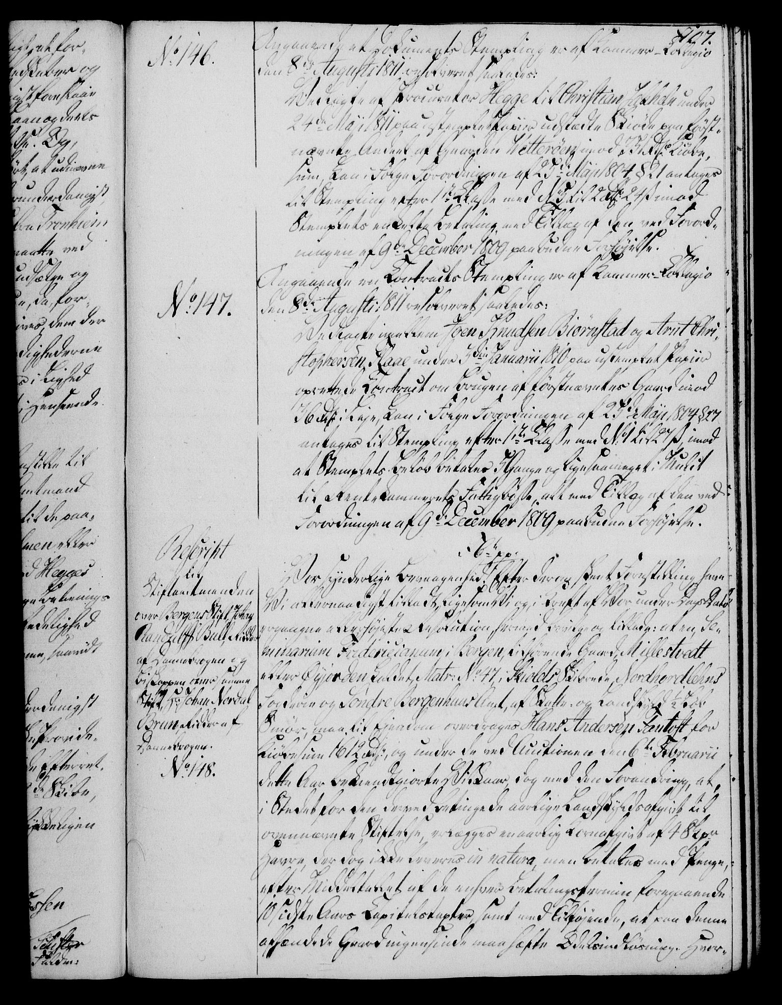 Rentekammeret, Kammerkanselliet, AV/RA-EA-3111/G/Gg/Gga/L0020: Norsk ekspedisjonsprotokoll med register (merket RK 53.20), 1811-1814, p. 107