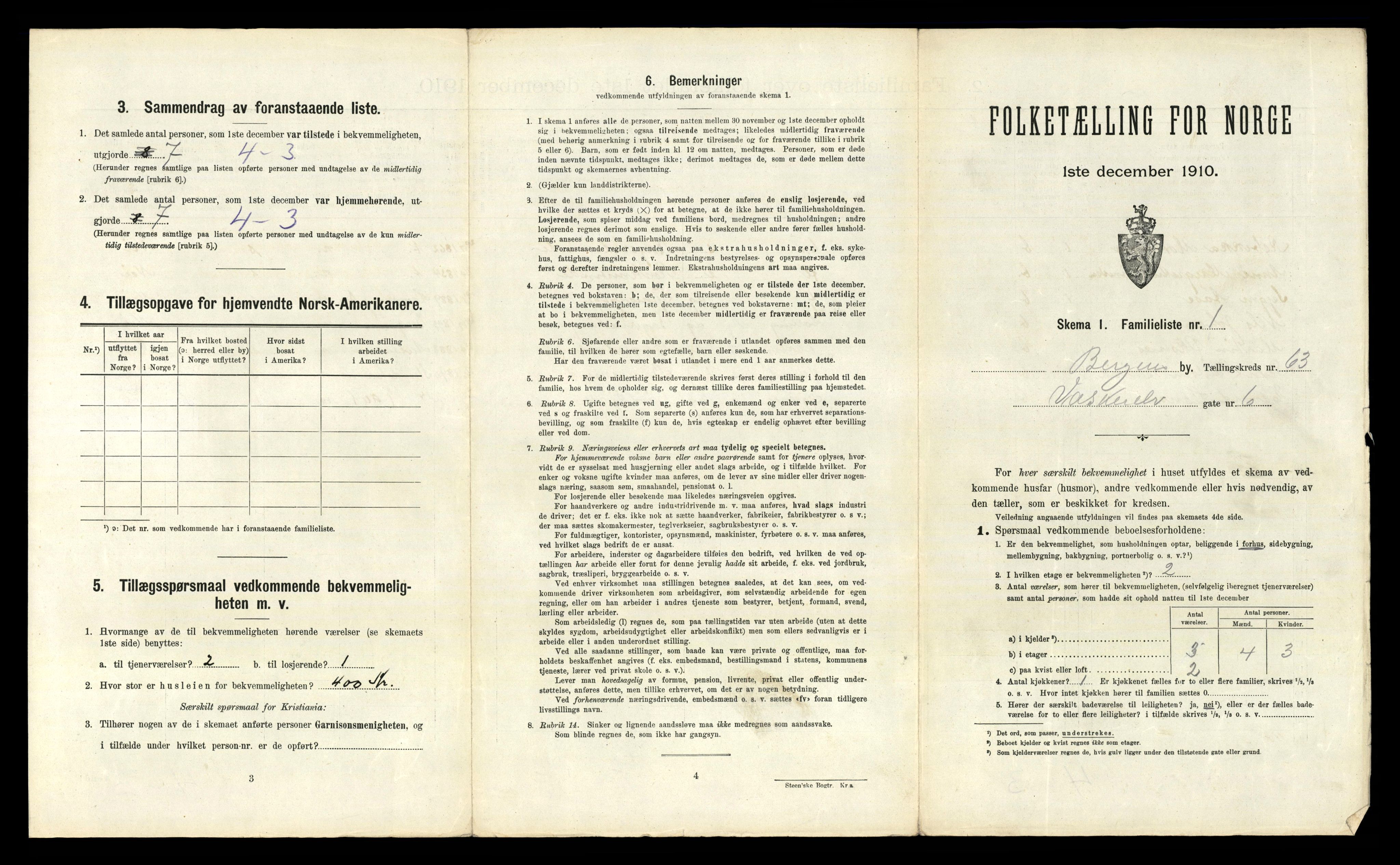 RA, 1910 census for Bergen, 1910, p. 21597